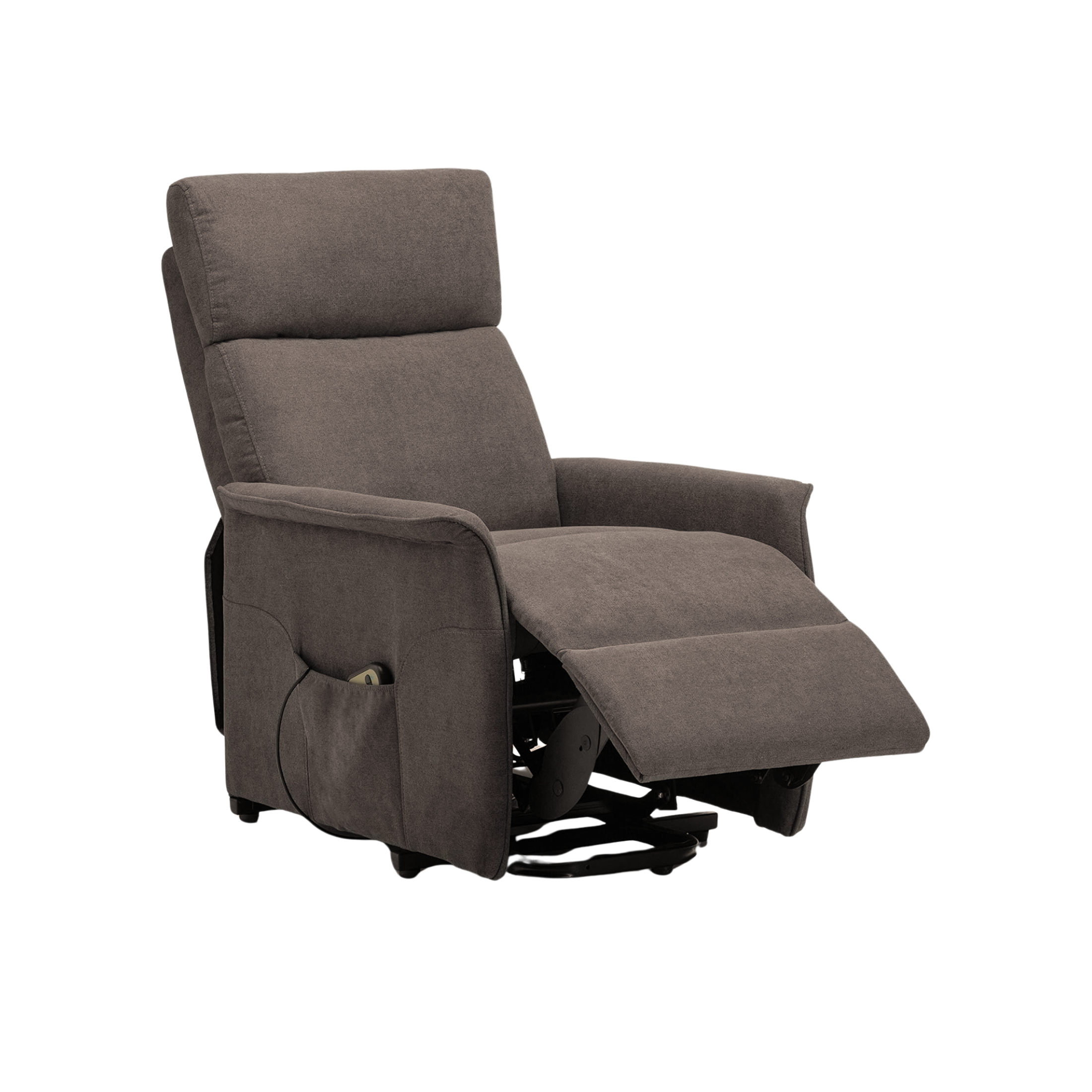 "Relax" reclining armchair with lift function in enjoy fabric, 66x90 cm, 97h