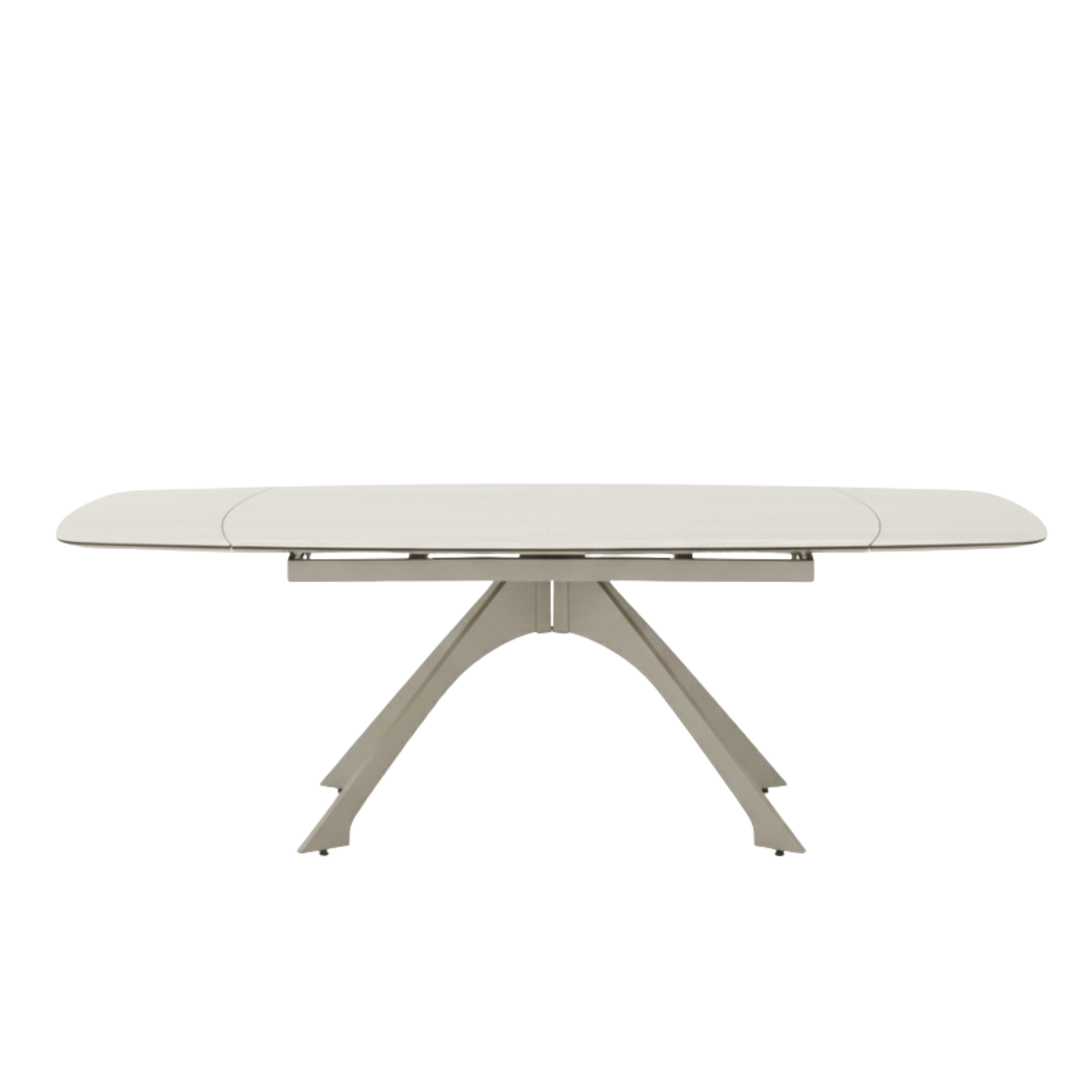 Extendable dining table "Nido" with marble-effect stoneware top, 160/240x90 cm, 77h