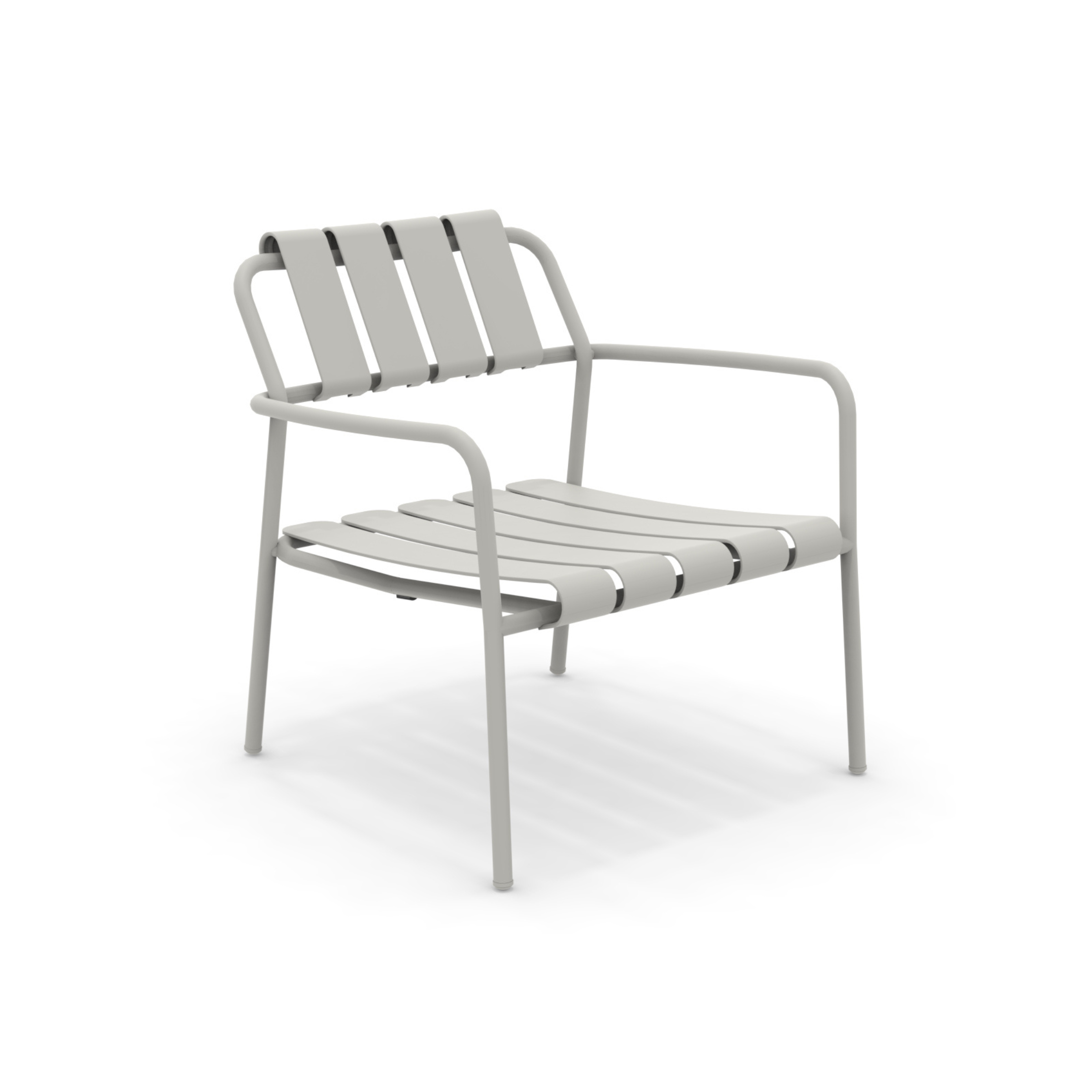 Low aluminum garden armchair "Verdea" lounge chair 72x70 cm 76h