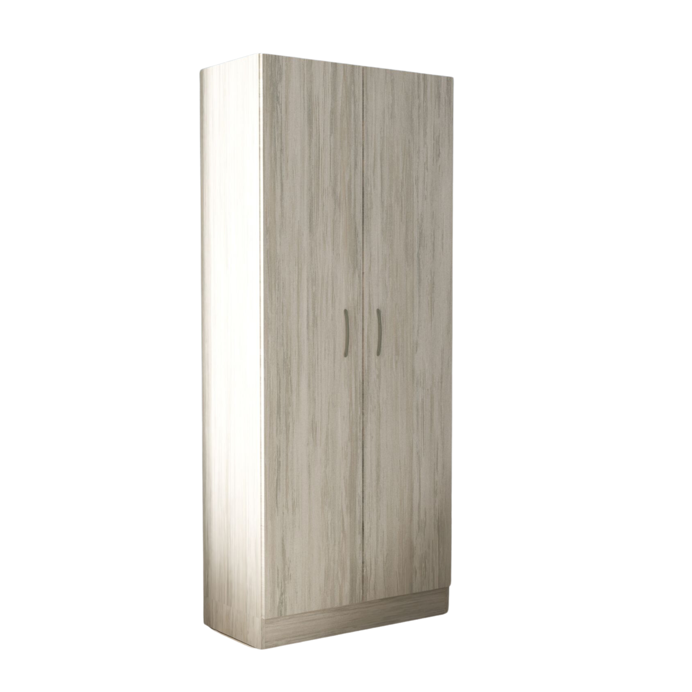 "Contact2" wooden wardrobe with 2 doors and clothes hanger, 71x52 cm, 181 cm high.