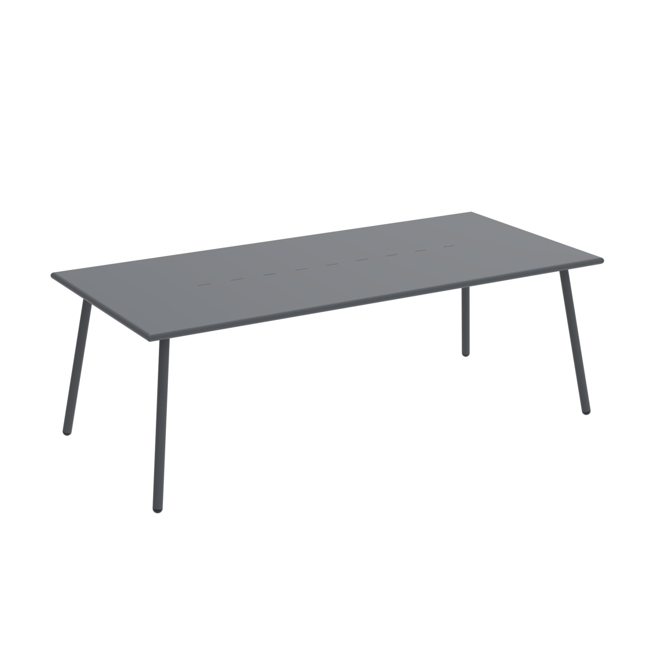 "Roma1" fixed painted metal table for modern garden