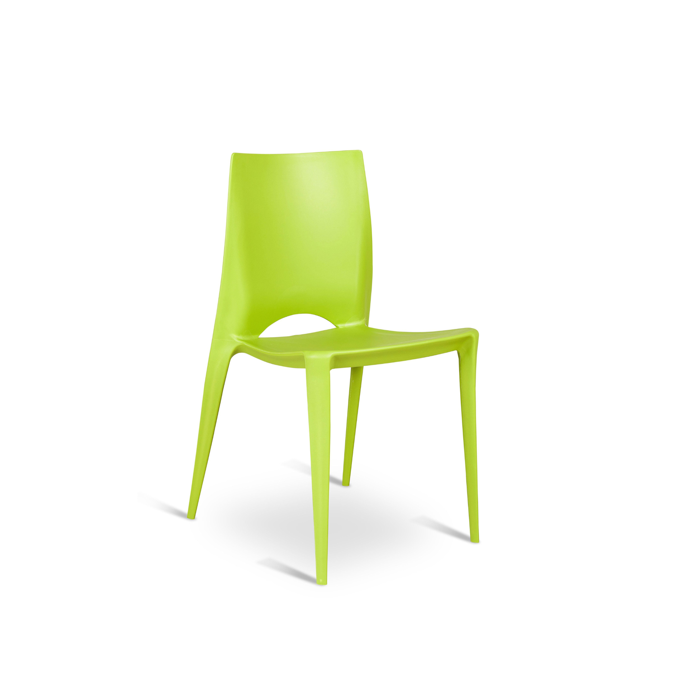 Set of modern stackable polypropylene dining chairs "Rubinia" 44x41 cm 84h