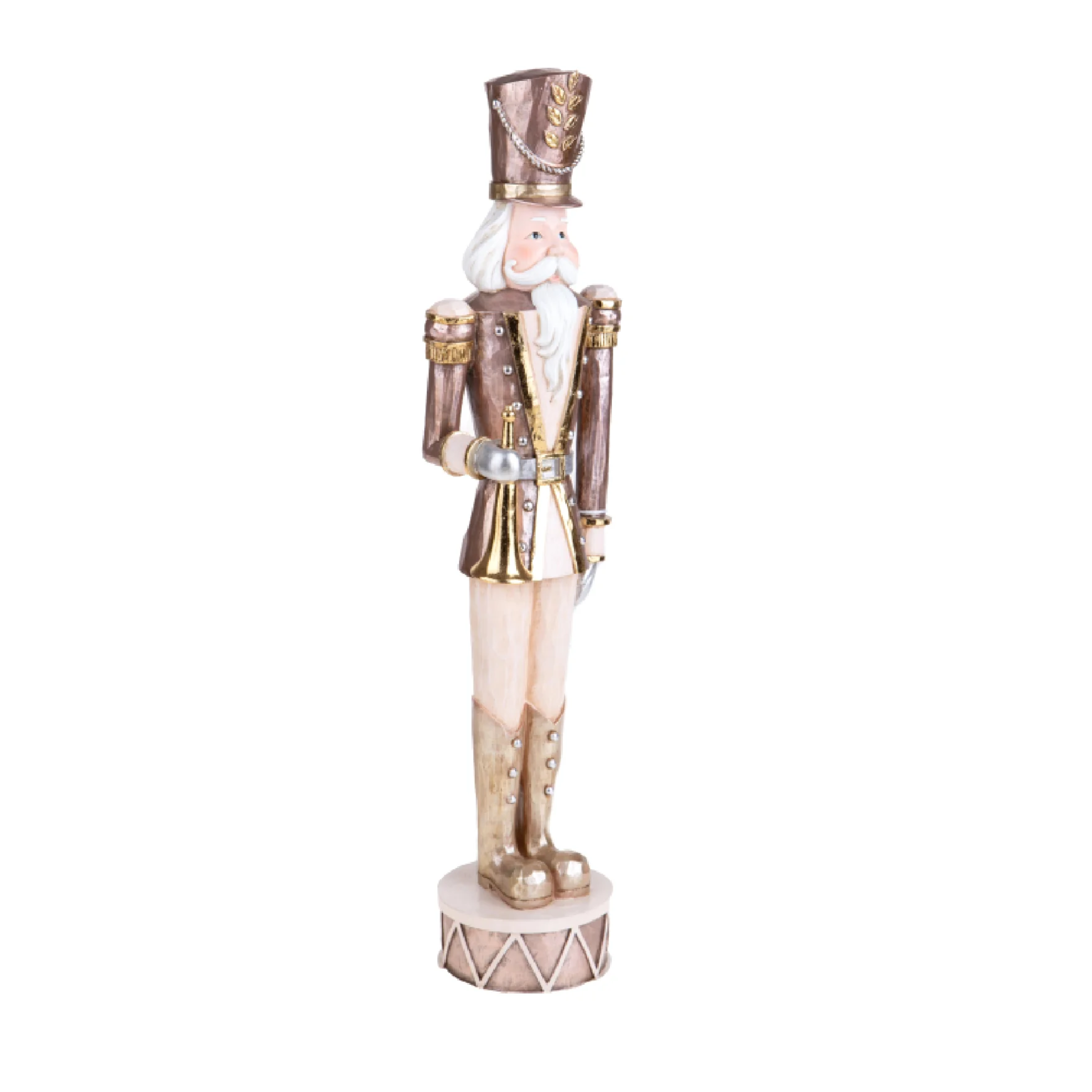 Nutcracker Soldier Figurine with Trumpet, Elegant Christmas Decoration, 52cm tall