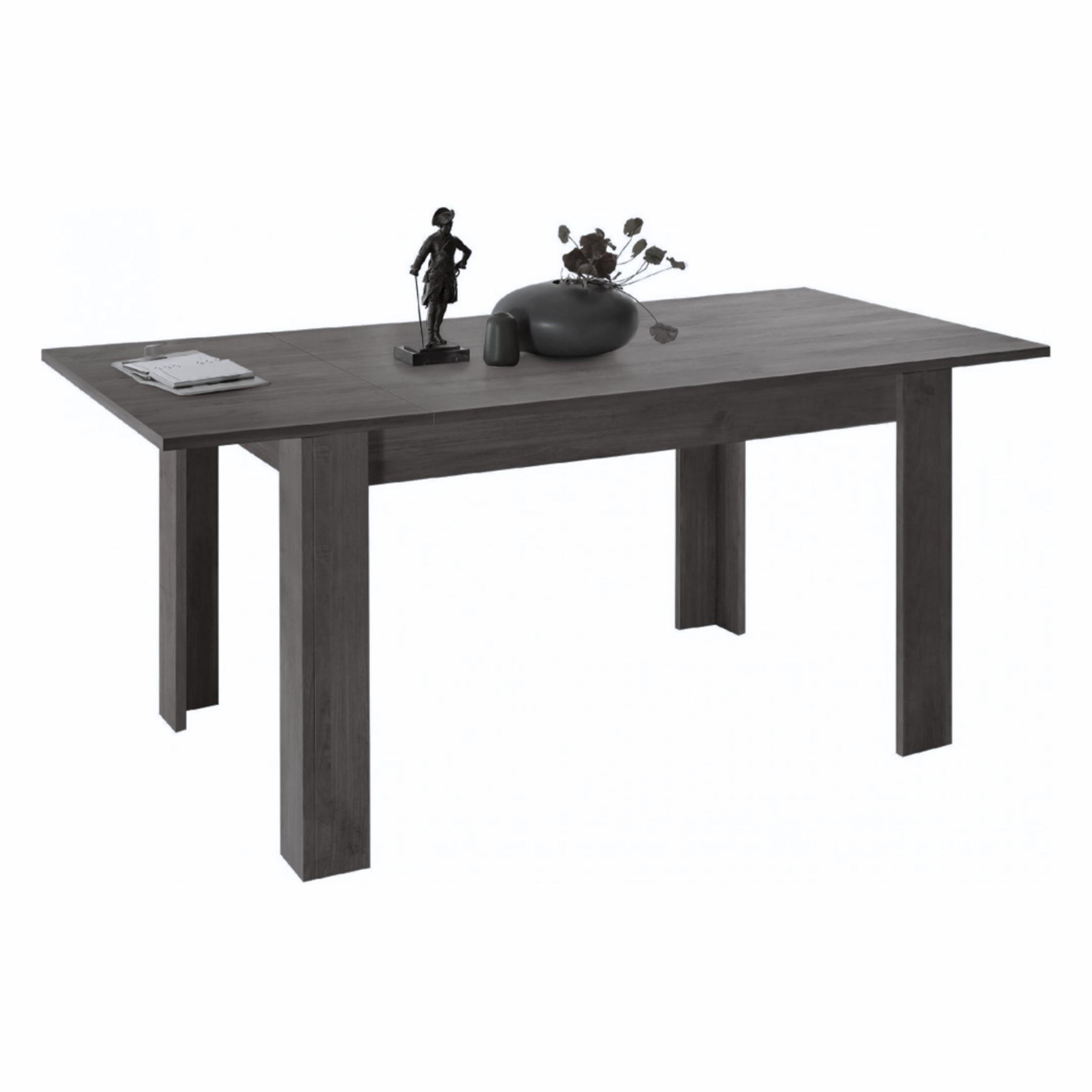 Modern extendable table "Venus" in oak wood 137/185x90 ​​cm 79h