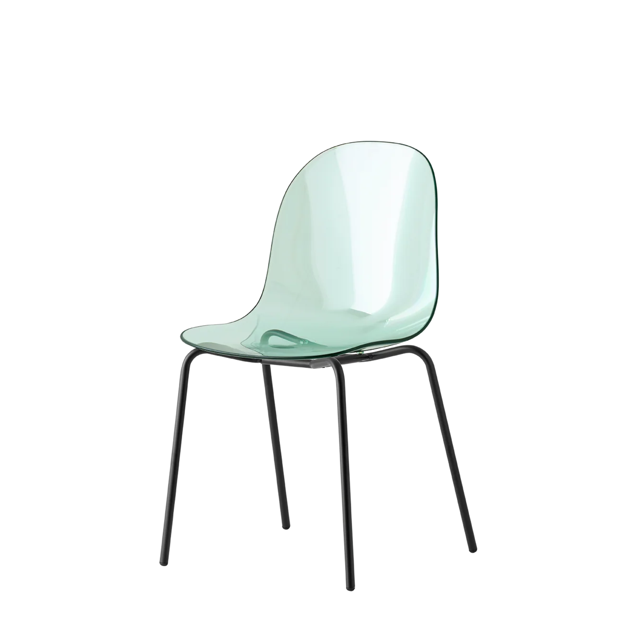Set of modern living room chairs "Academy" in transparent polycarbonate 49x51 cm 84h