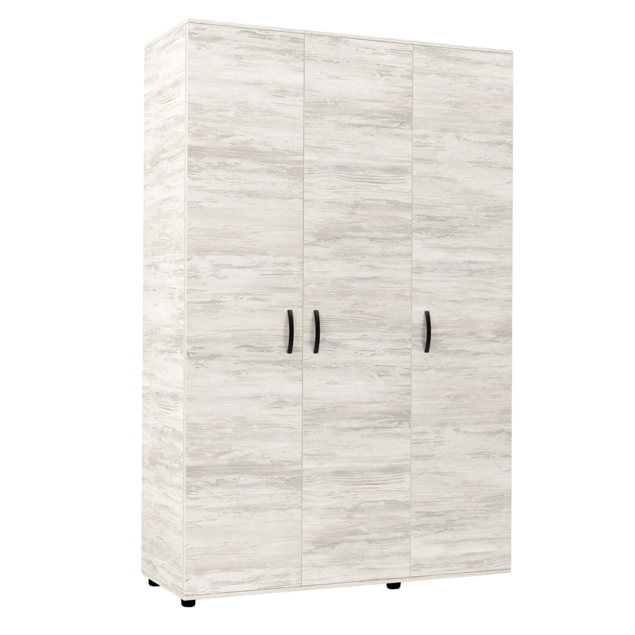 "Clax" modern wooden 3-door wardrobe, 120x52 cm, 205 cm high