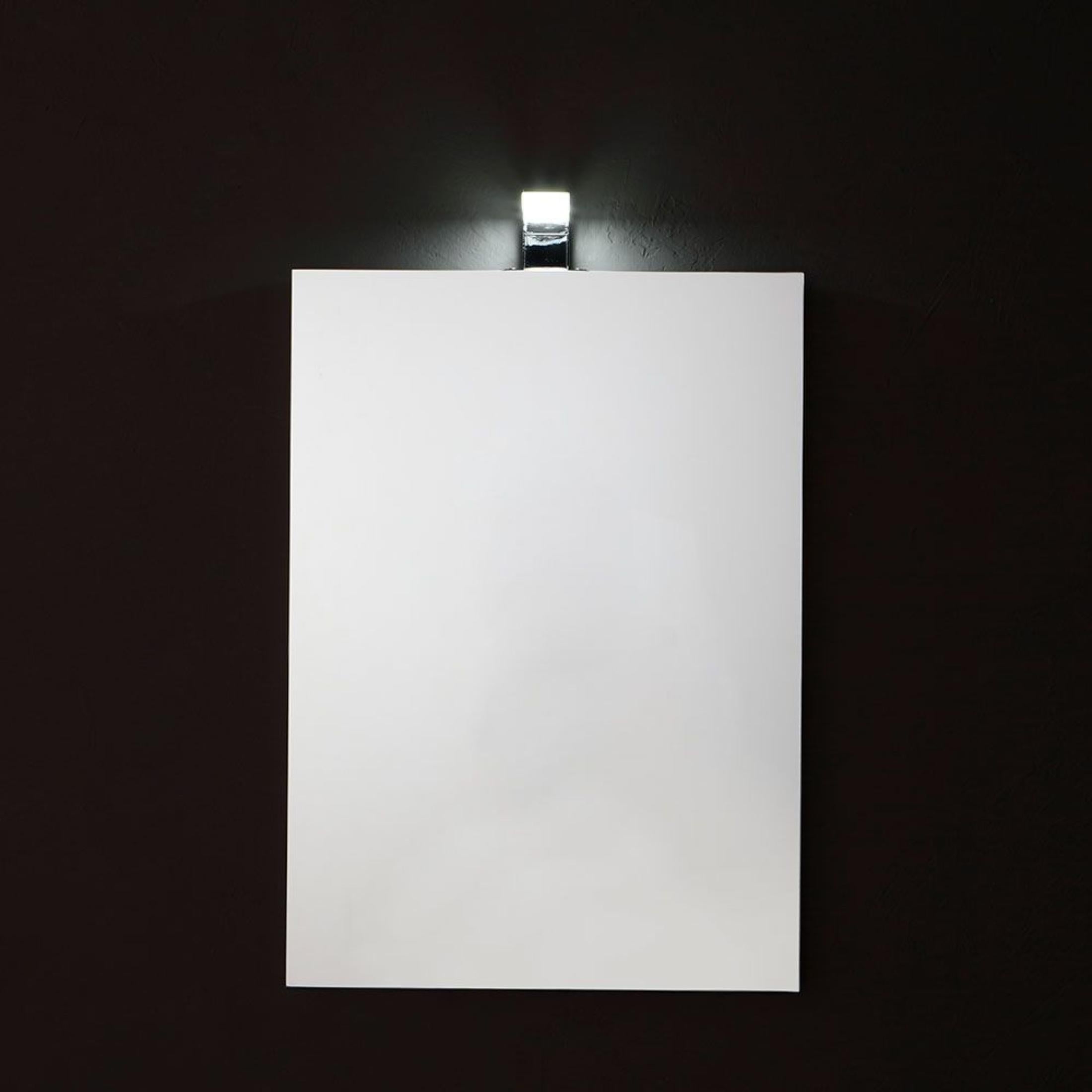 Rectangular LED mirror "Salem" without frame with lamp 50x70 cm