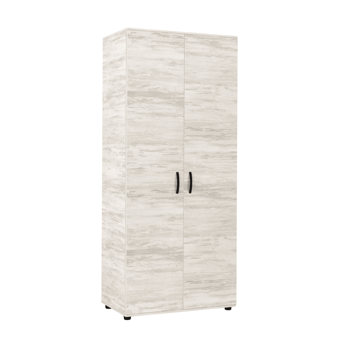 Armadio guardaroba "Cleide" in legno a 2 ante con 3 ripiani cm 80x52 205h - MondoViro