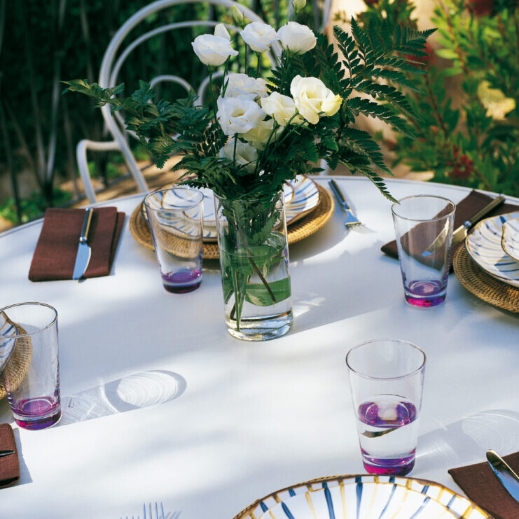 Round galvanized metal table "Rondò" for bars and gardens, dismountable, 60x60 cm, 75 cm high