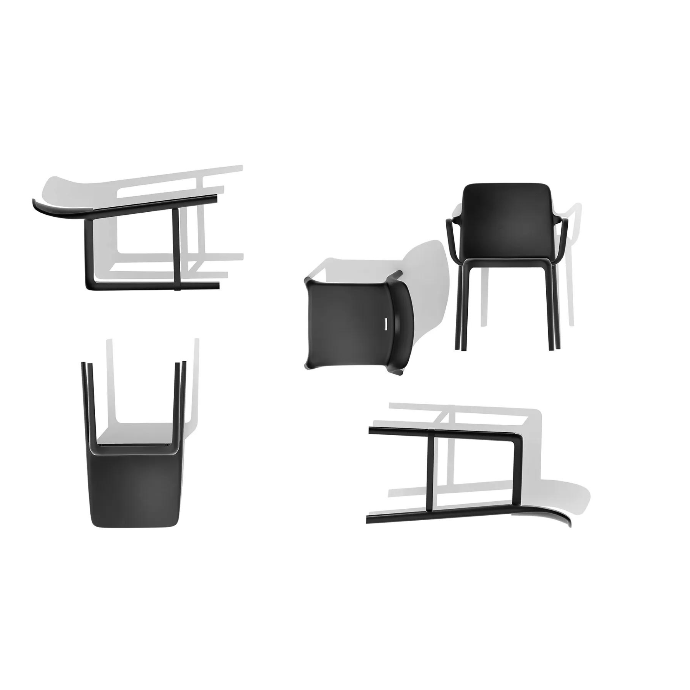 Set of stackable polypropylene chairs "Bayo" for outdoor and indoor use, 54x52 cm, 81h