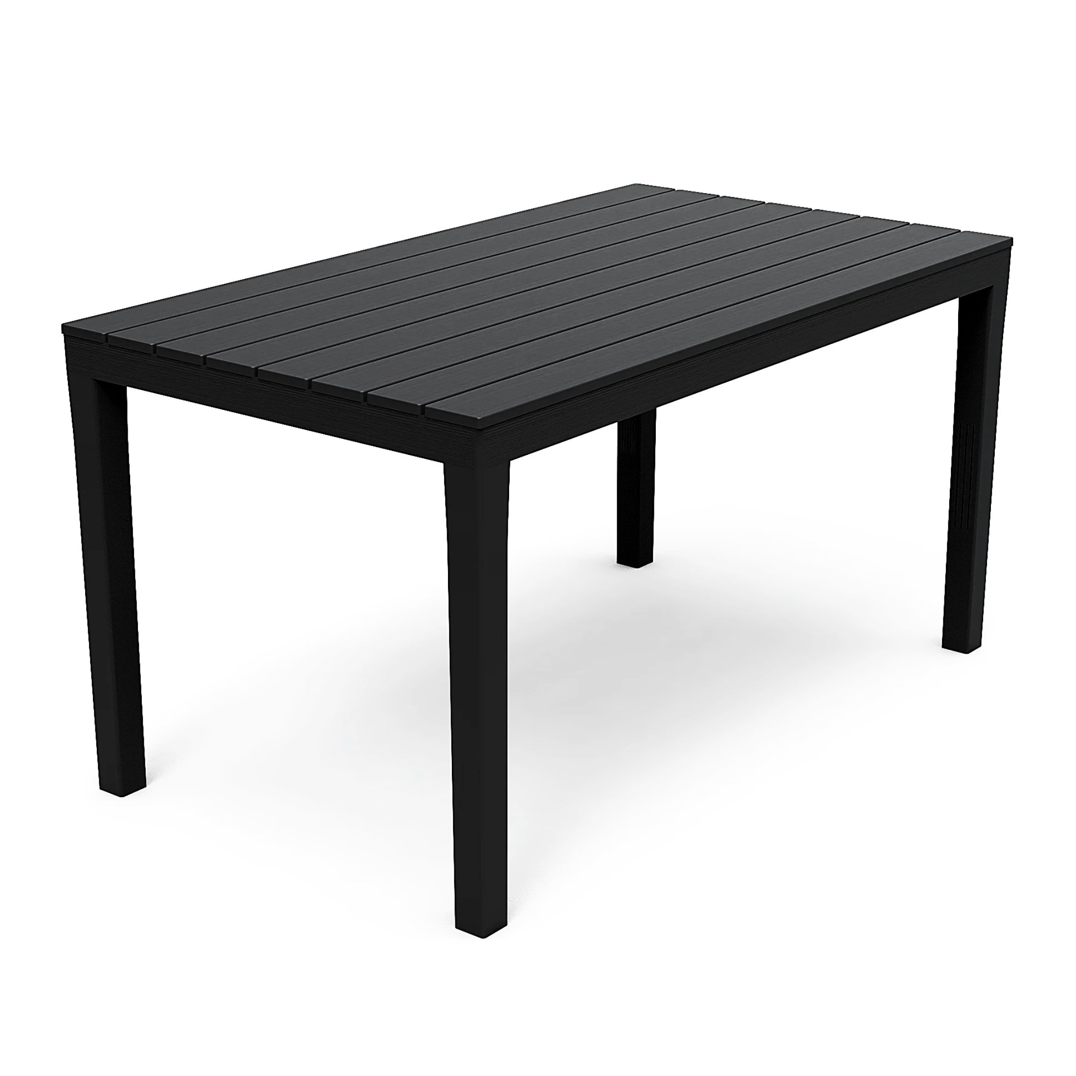 "Maraone" resin garden table for outdoor dining, 138x78 cm, 72h