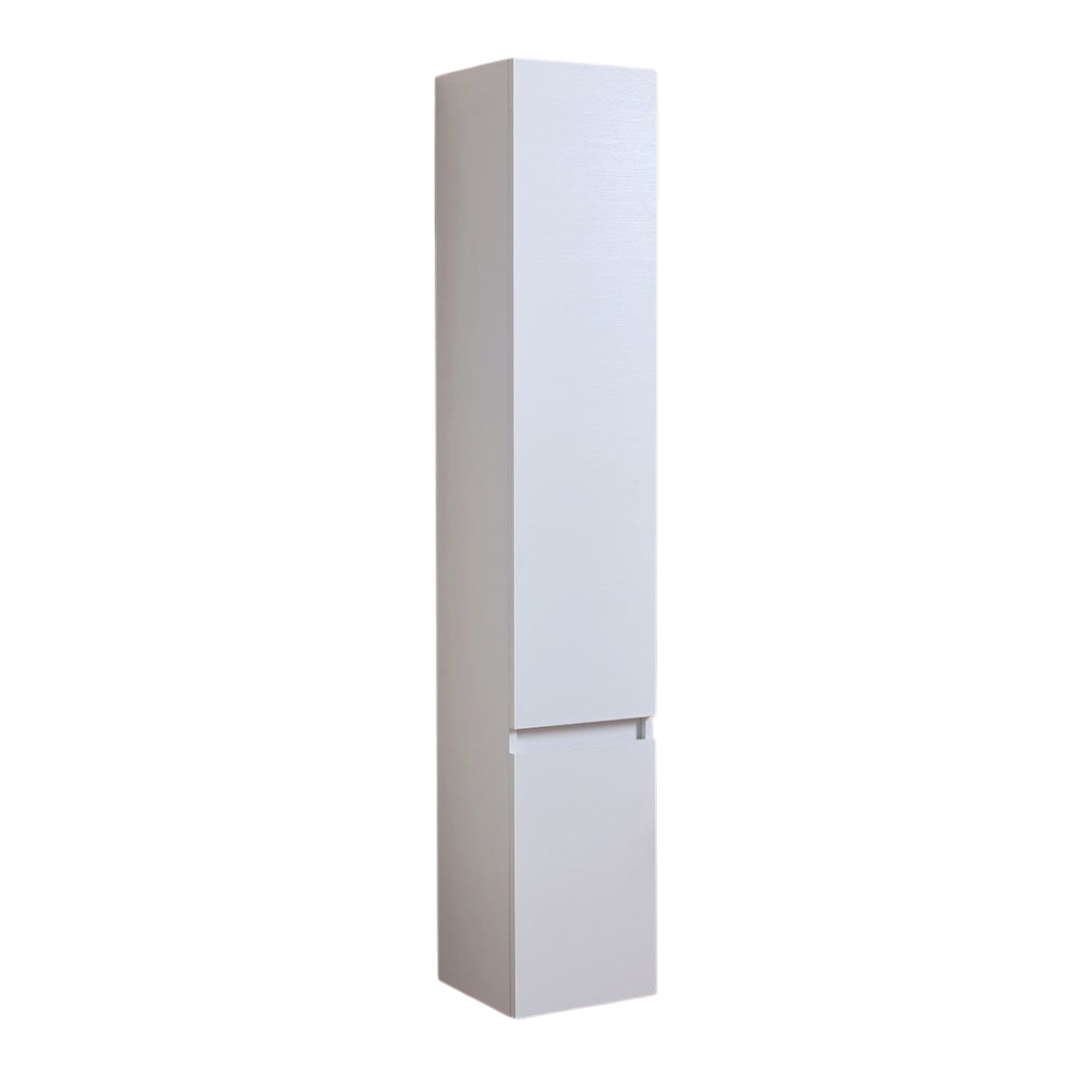 Pensile alto sospeso bianco effetto legno a due ante cm 30x30 170h