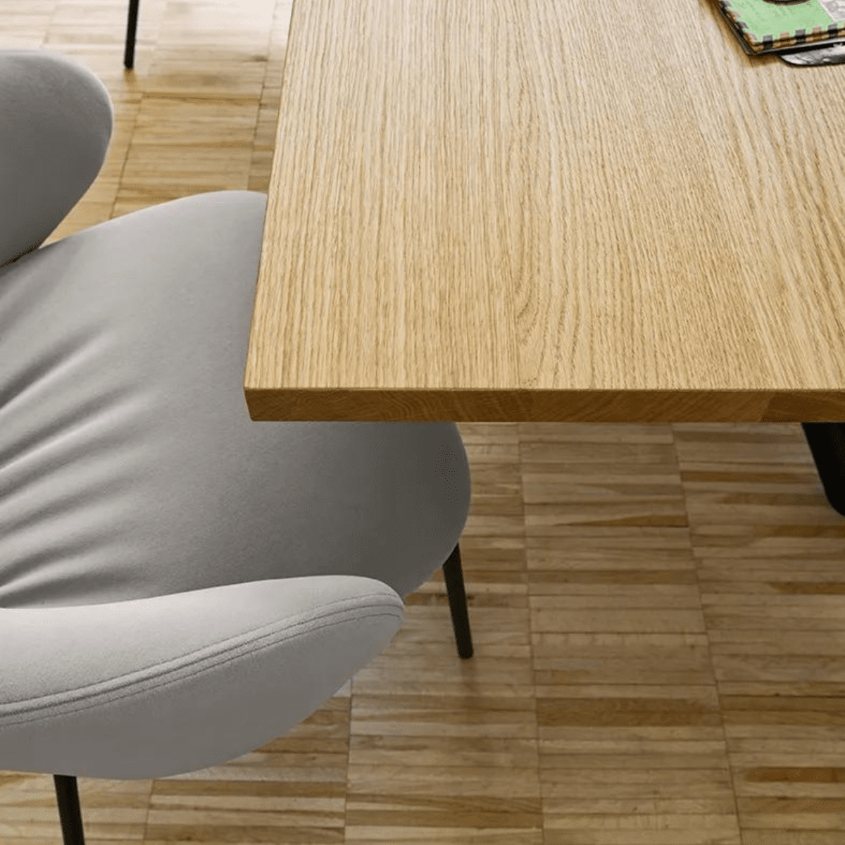 Set di sedie da soggiorno "Tuka Soft" con seduta e schienale imbottiti cm 56x57 77h - MondoViro