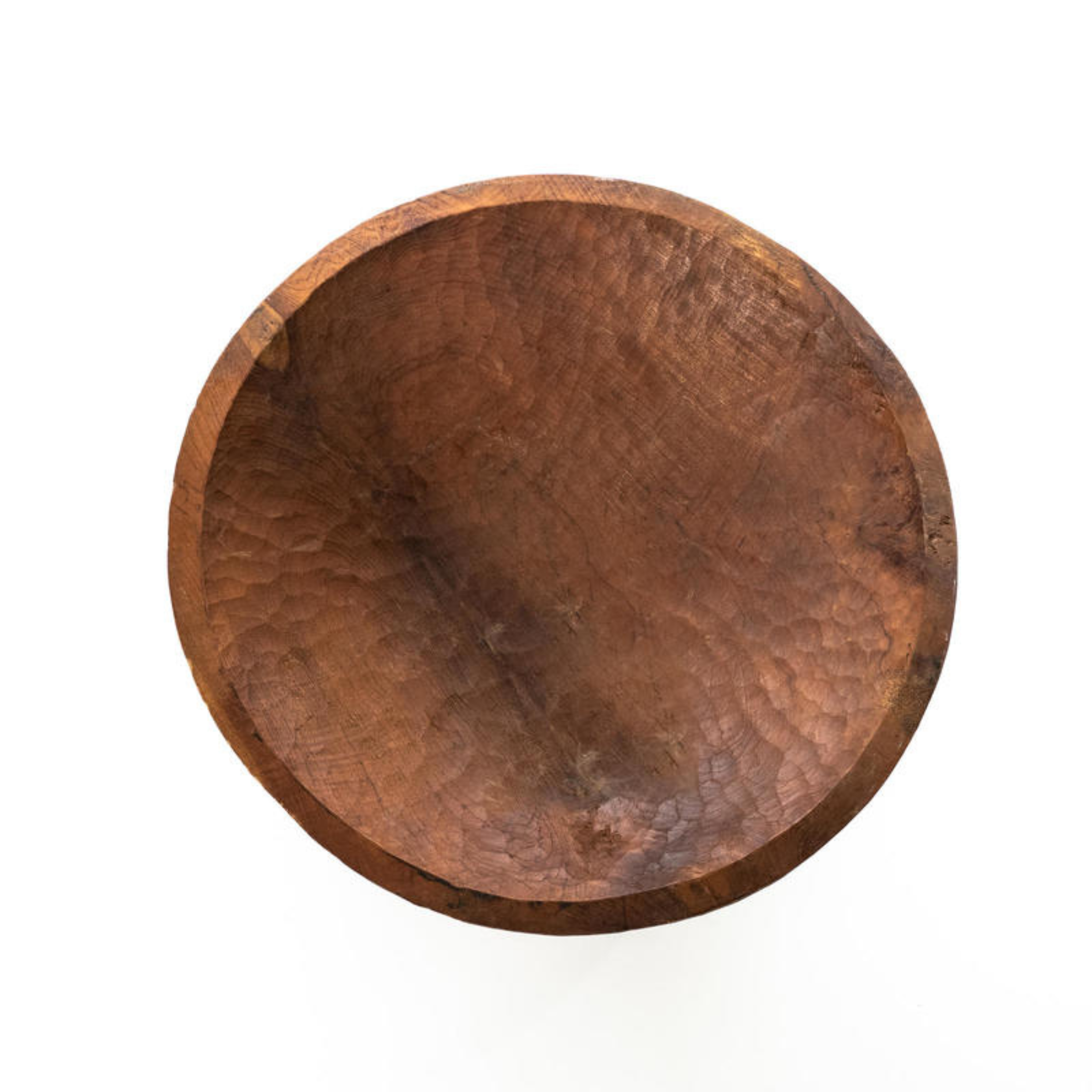 Round wooden bowl "Ciotola1" hand carved 75x75 cm 29h