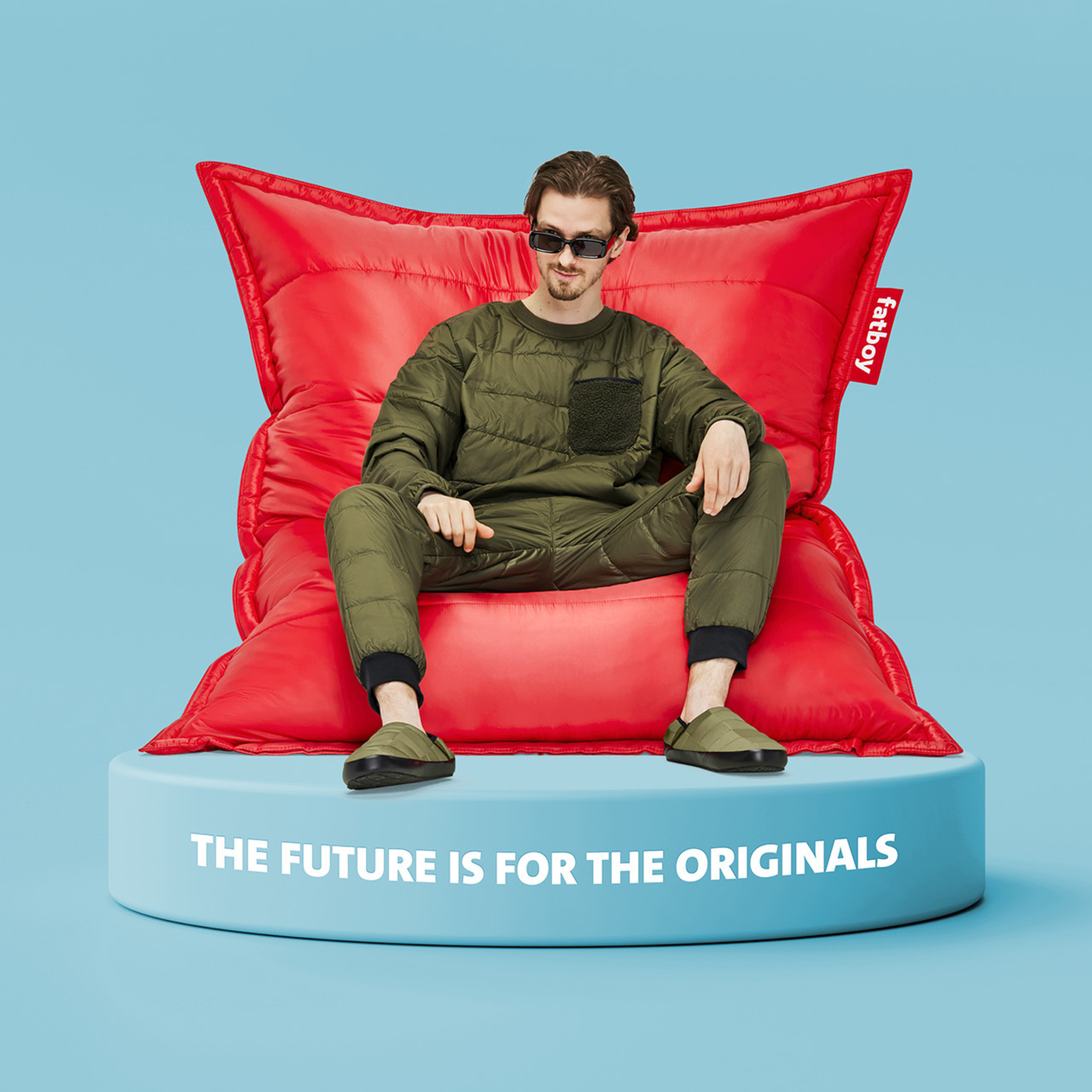 Original Puffer bean bag chair, indoor/outdoor, 180x140 cm