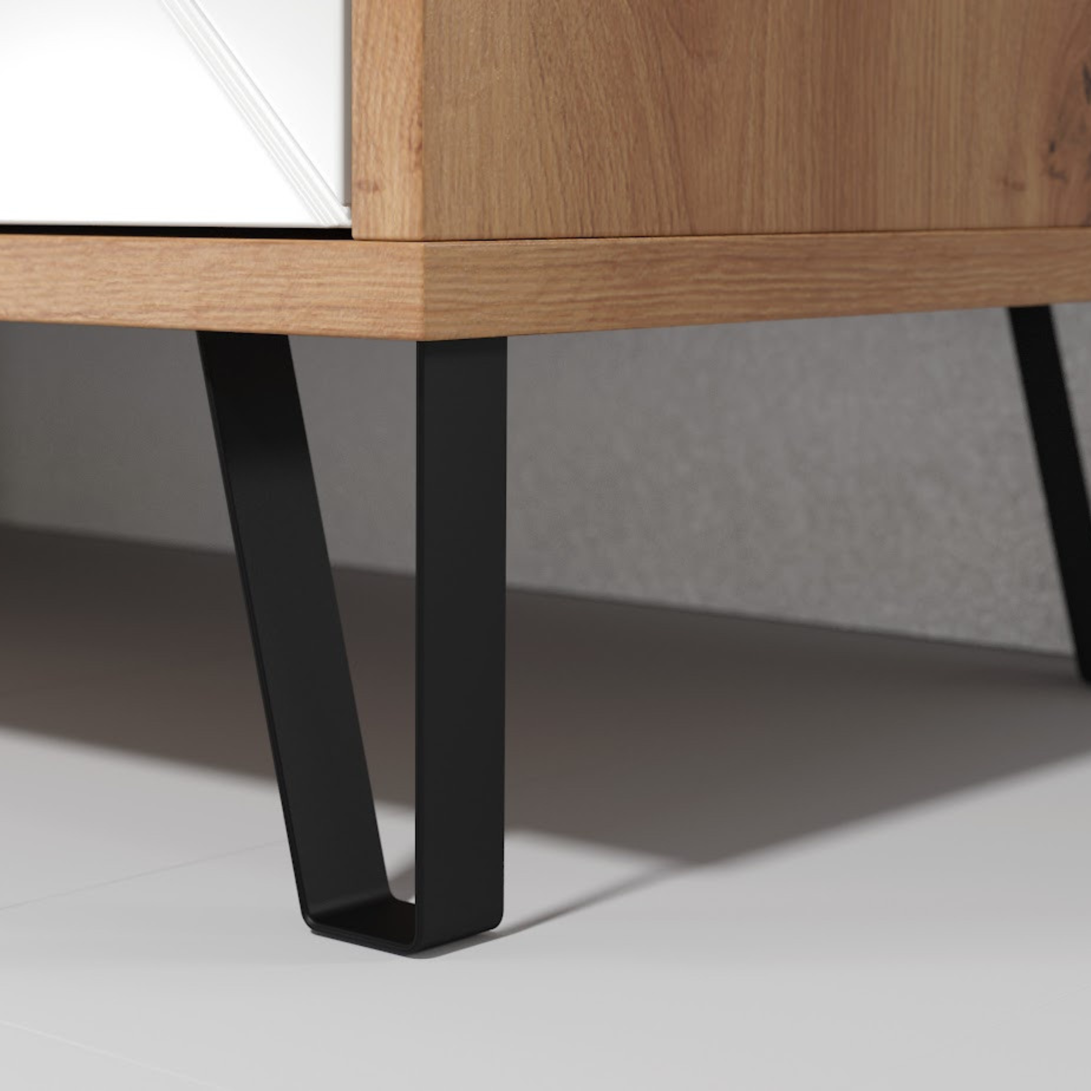 "Living Bollo" living room furniture set in artisan oak and white