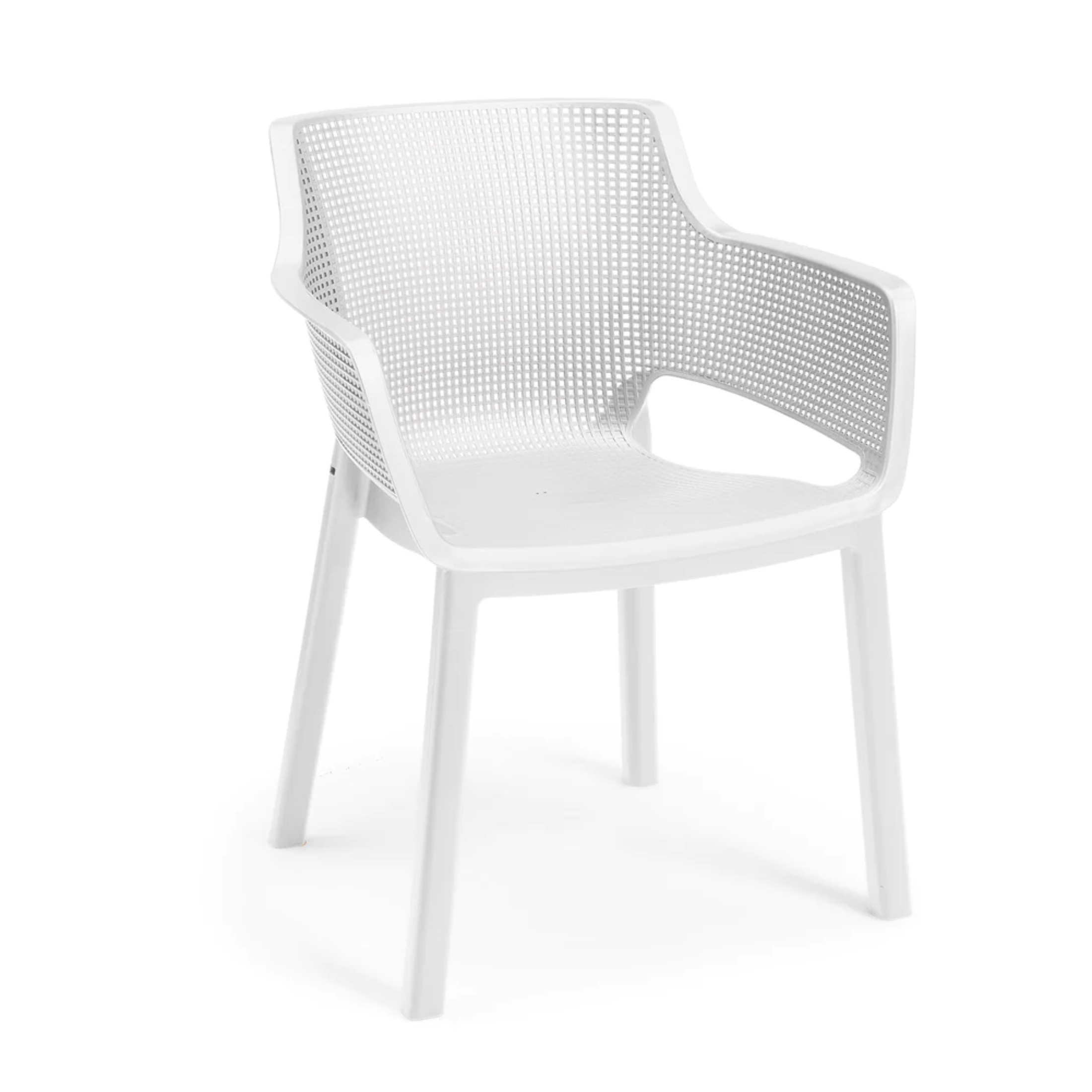 Set of 6 modern outdoor chairs "Vancouver" in resin 57.7x62.5 cm 79h