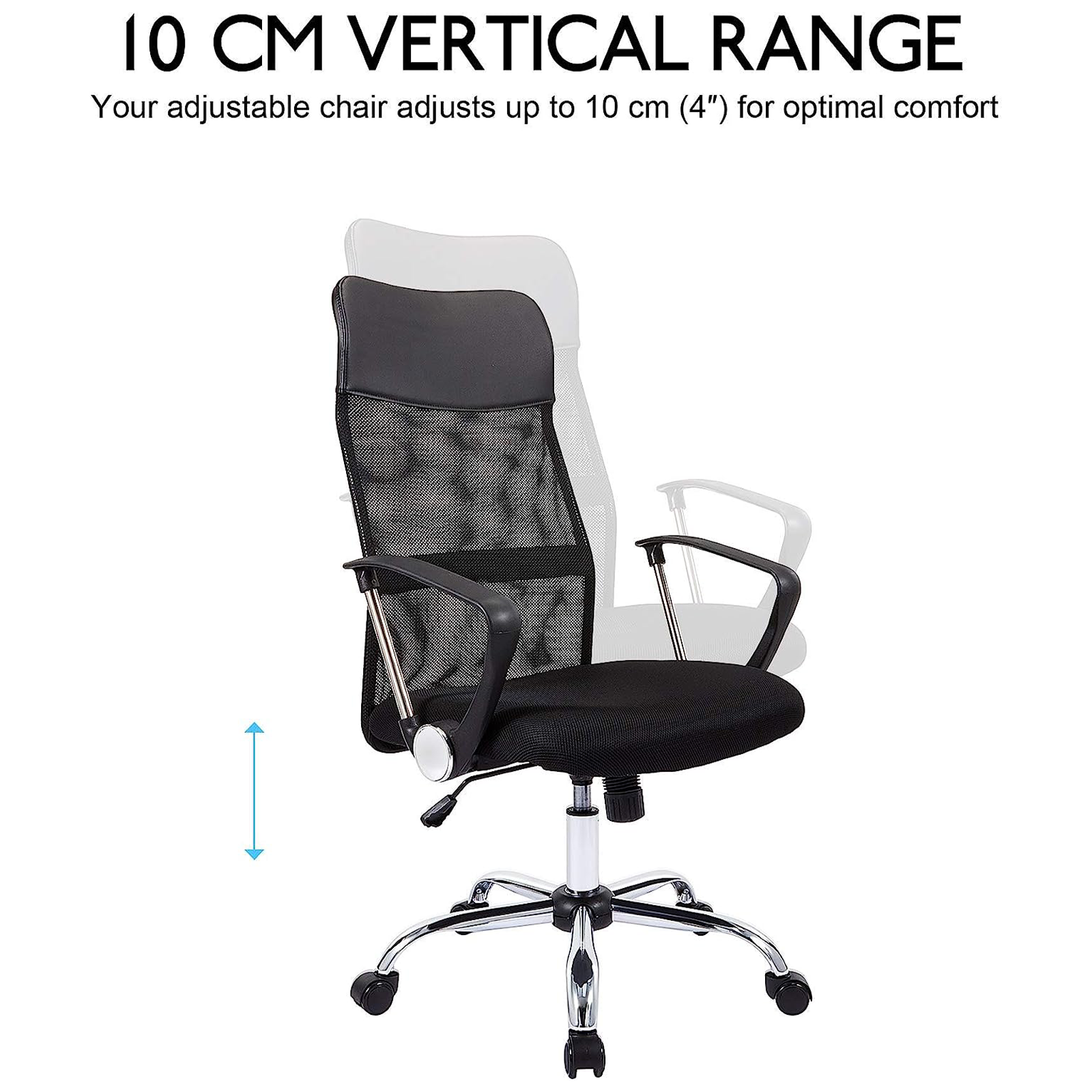 "Sun" swivel office chair, executive chair with wheels and gaming lift