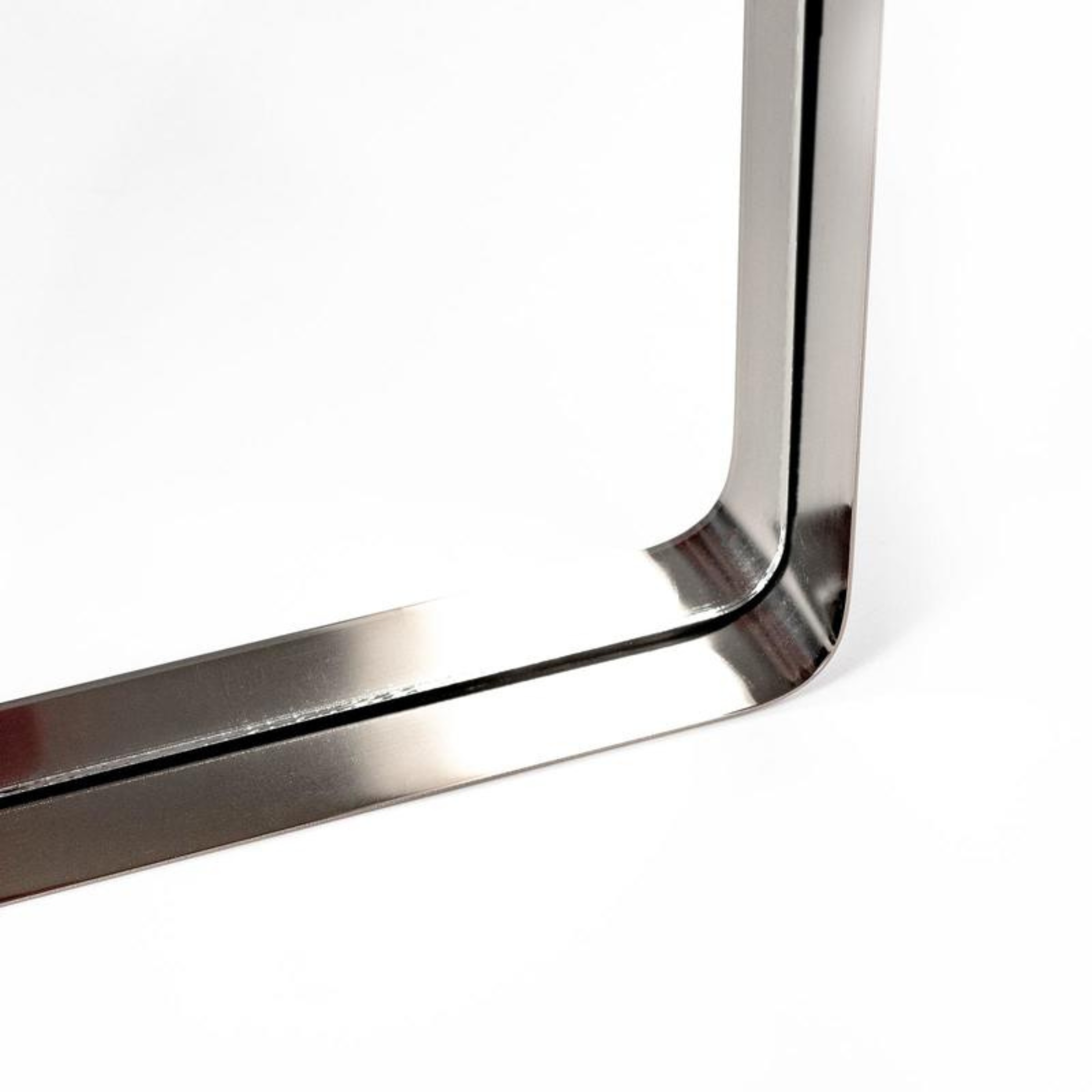 "Dorothy" square wall mirror with champagne metal frame, 45x45 cm.