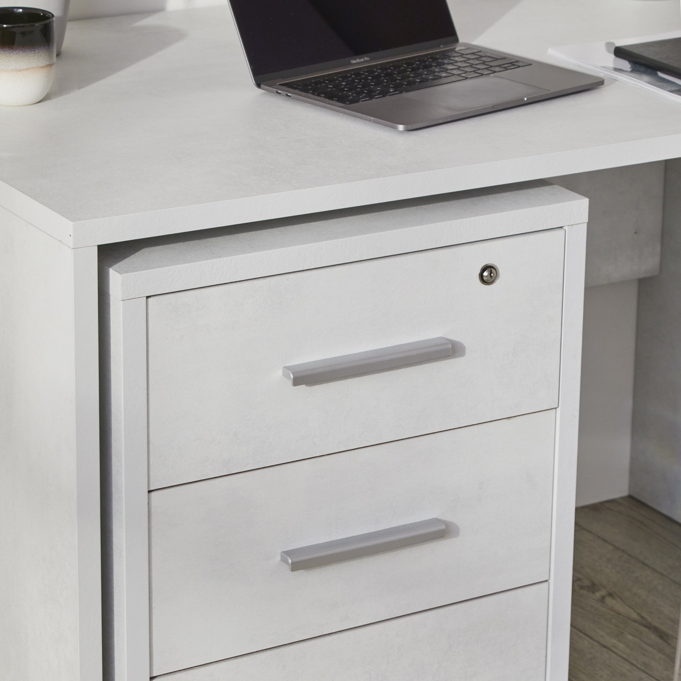 "Giorgia" rectangular wooden office desk for study, 120x69 cm, 76h