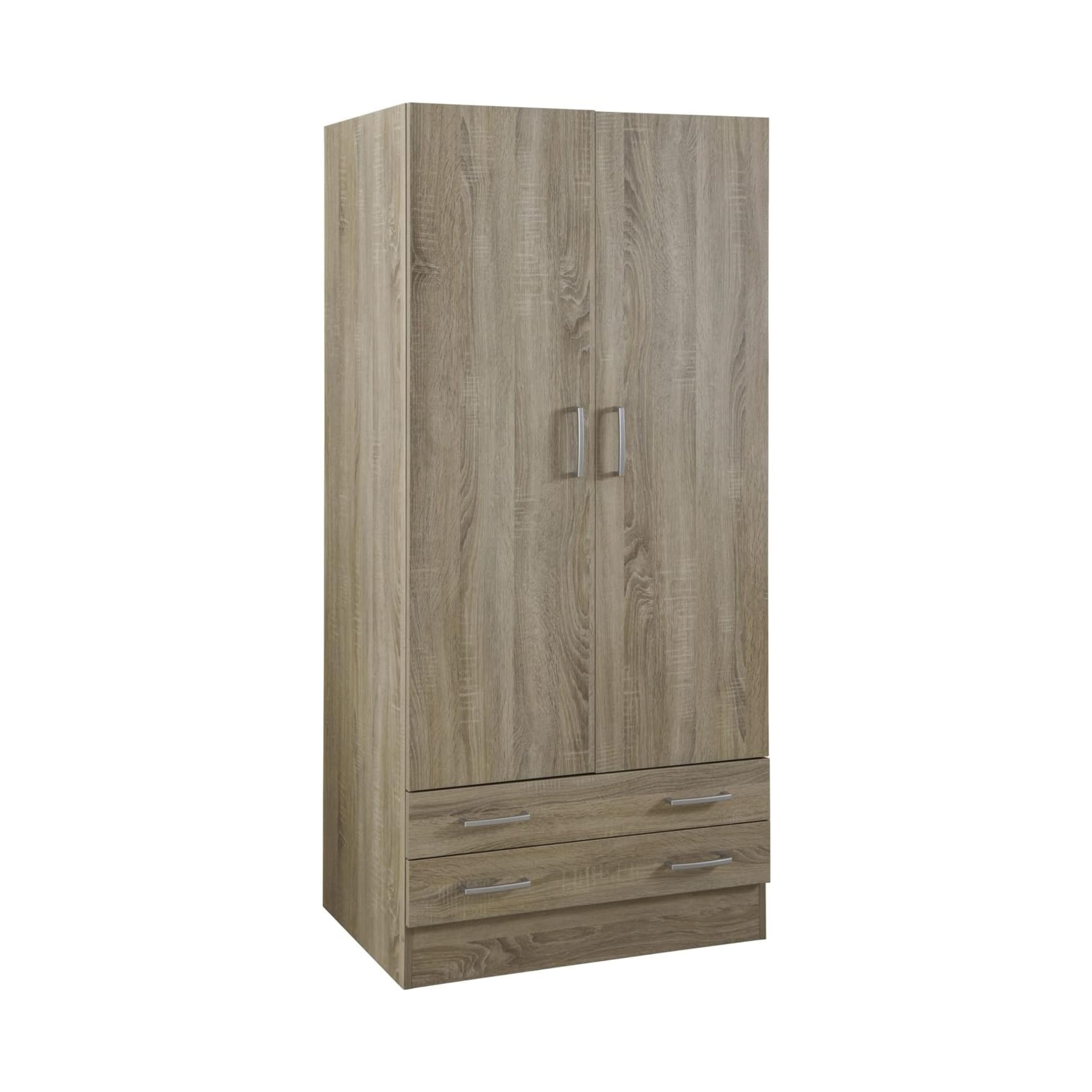 Modern wardrobe "B201" 2 doors and 2 drawers in wood 82x46.5 cm 184.5h