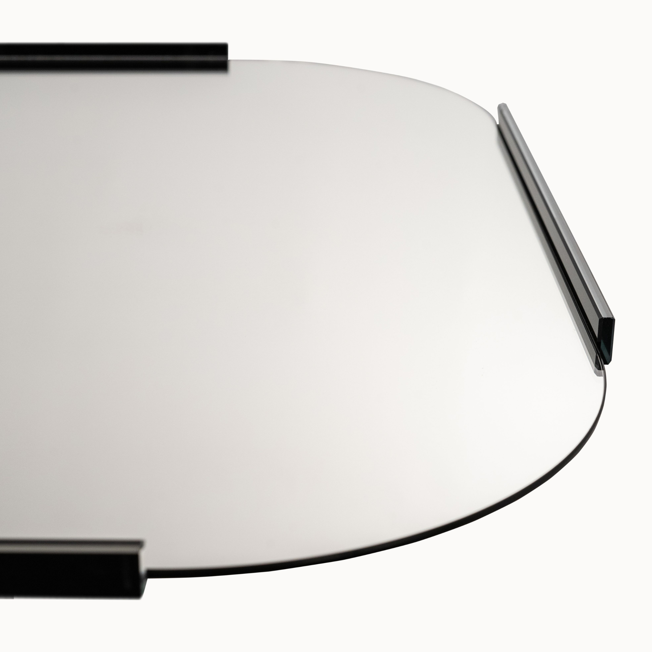 "Colin" wall mirror in metal and glass 61x2 61h cm