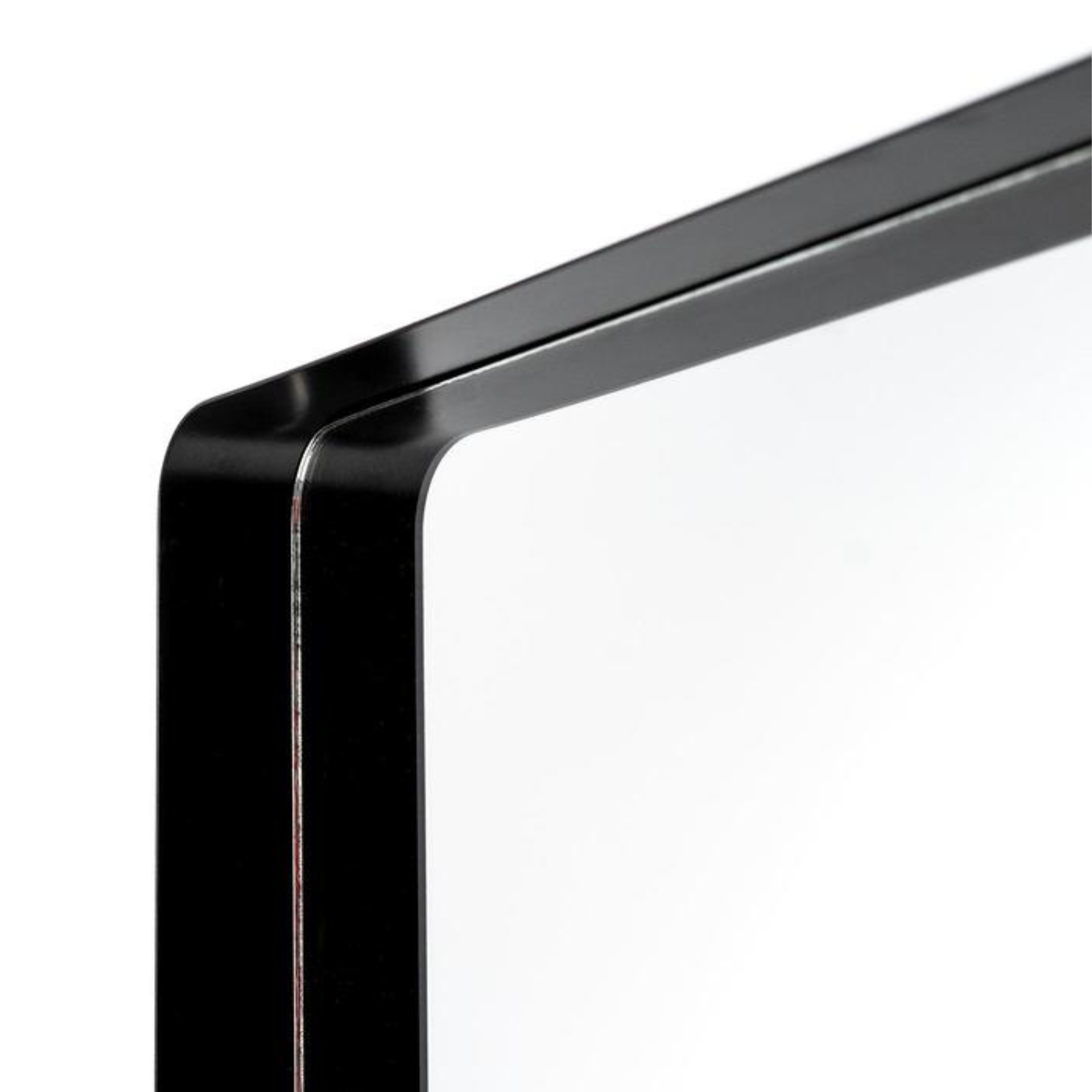 Rectangular wall mirror "William" black metal frame 40x15 cm 70h