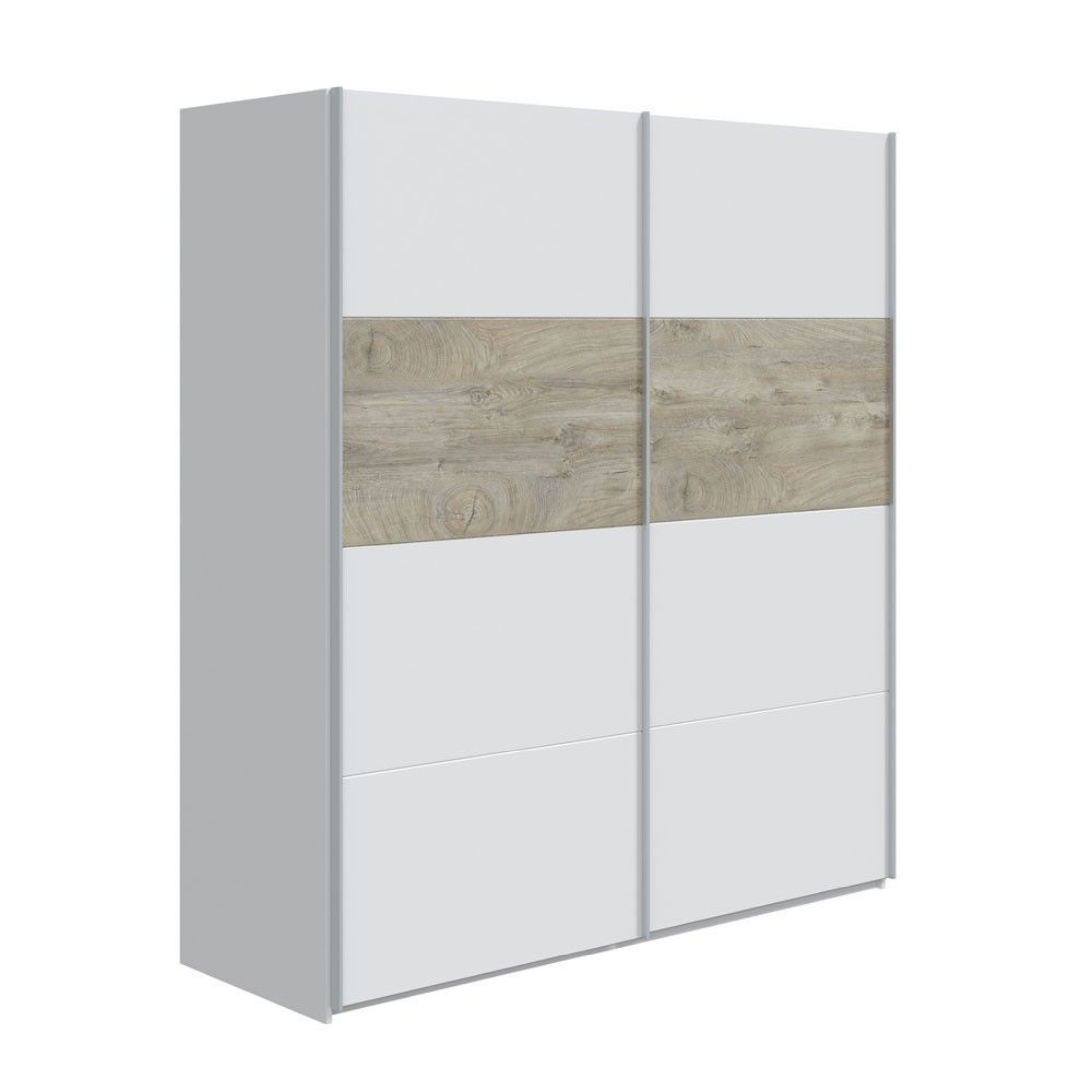 "Kos" 2-door wooden wardrobe with sliding doors, 180x60 cm, 200 cm high.