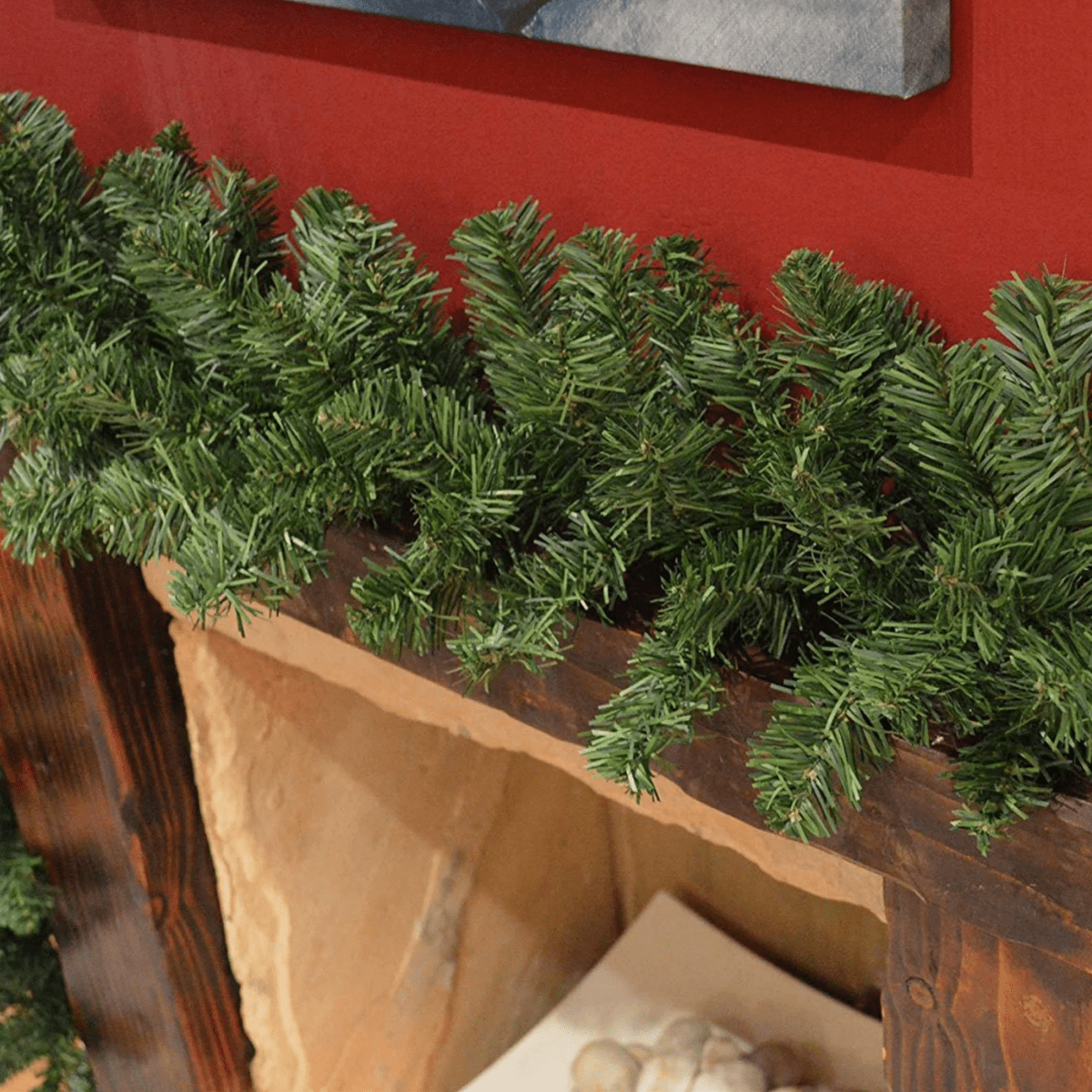 Ghirlanda natalizia in PVC di altissima qualità, boa 500 cm festone per decorazione realistica 380 Rami - MondoViro