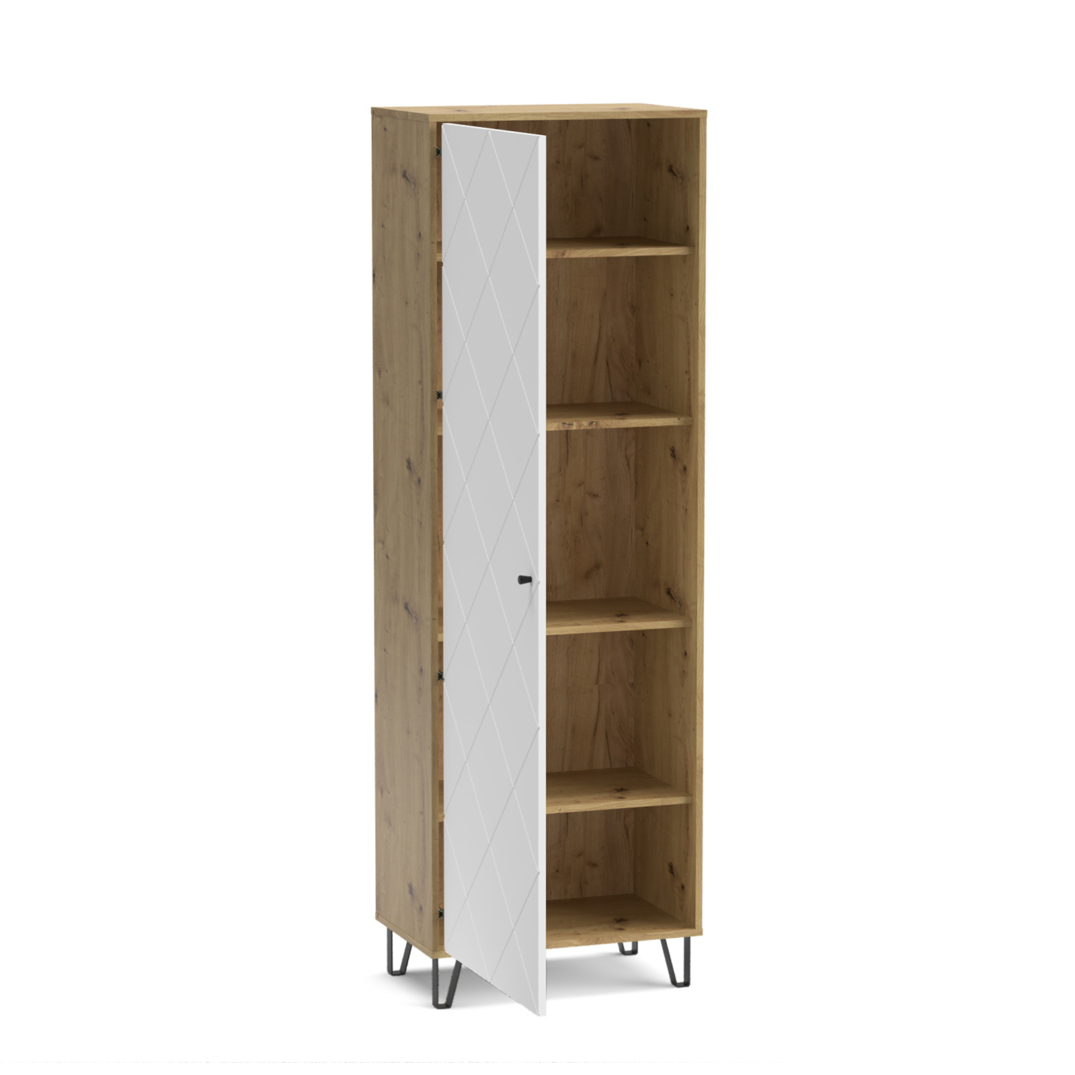 "Living Bollo" living room furniture set in artisan oak and white