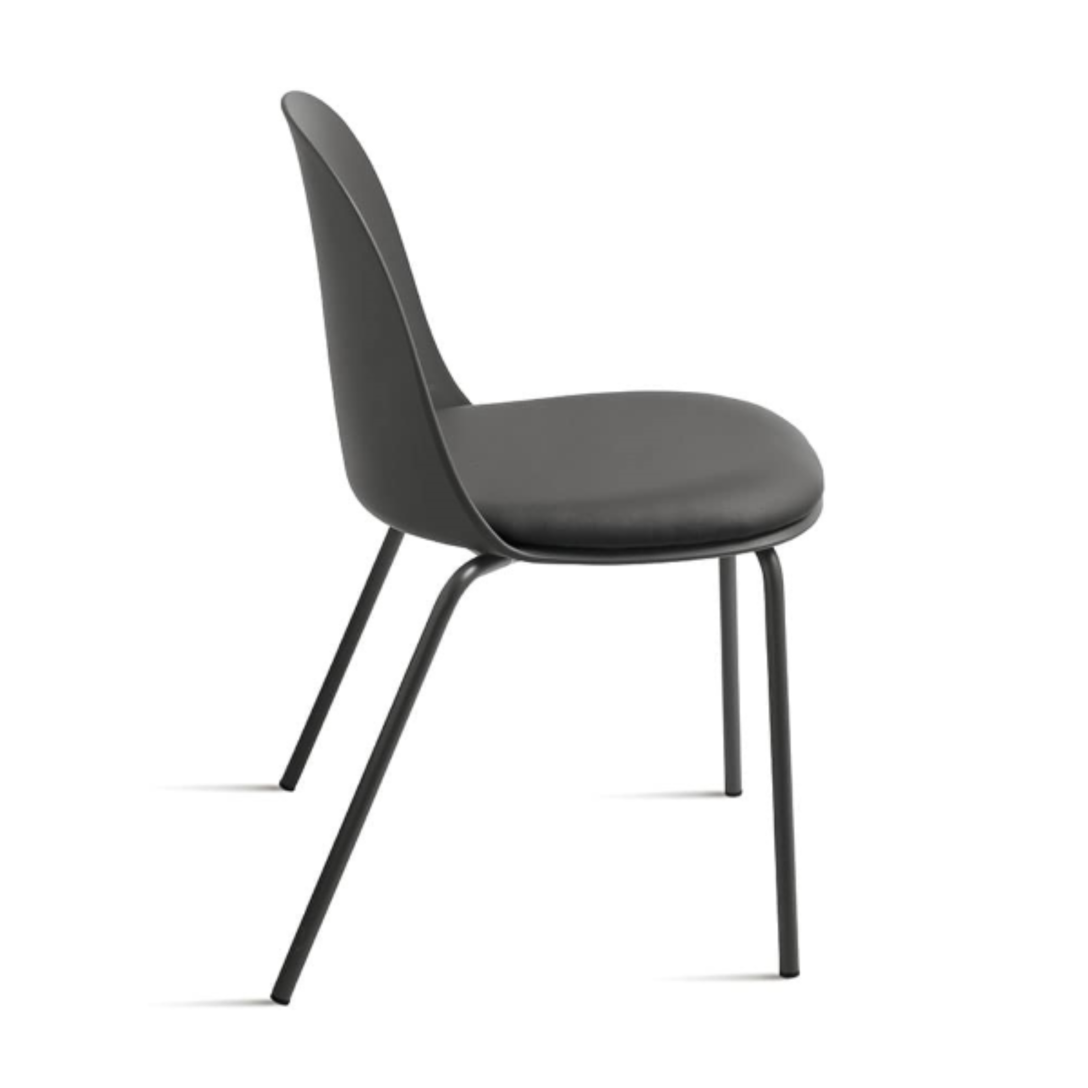 Set of modern "Marvin" upholstered chairs in polypropylene, 50x52 cm, h80 cm