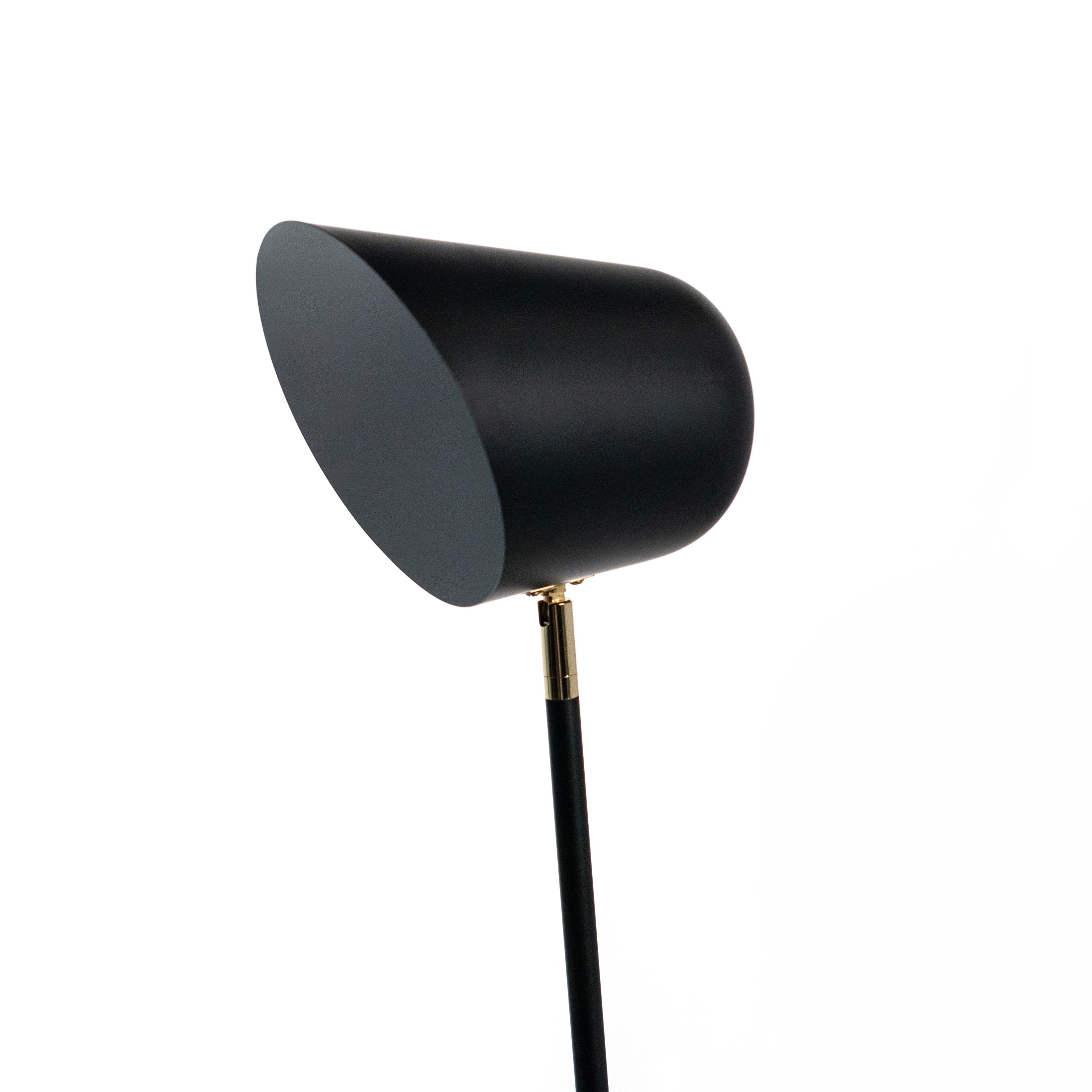 Metal lamp with "Mirror" lampshade for floor and table