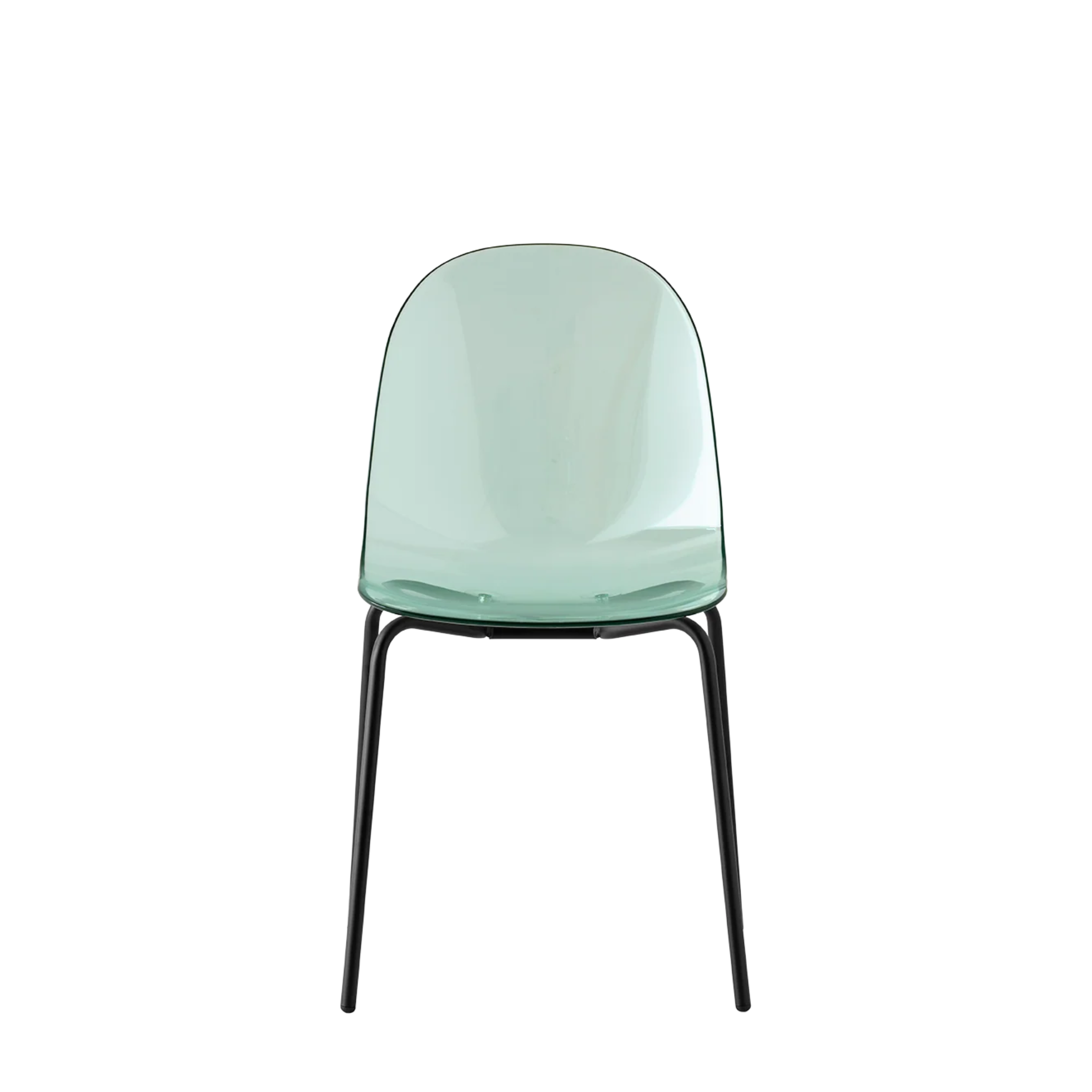 Set of modern living room chairs "Academy" in transparent polycarbonate 49x51 cm 84h