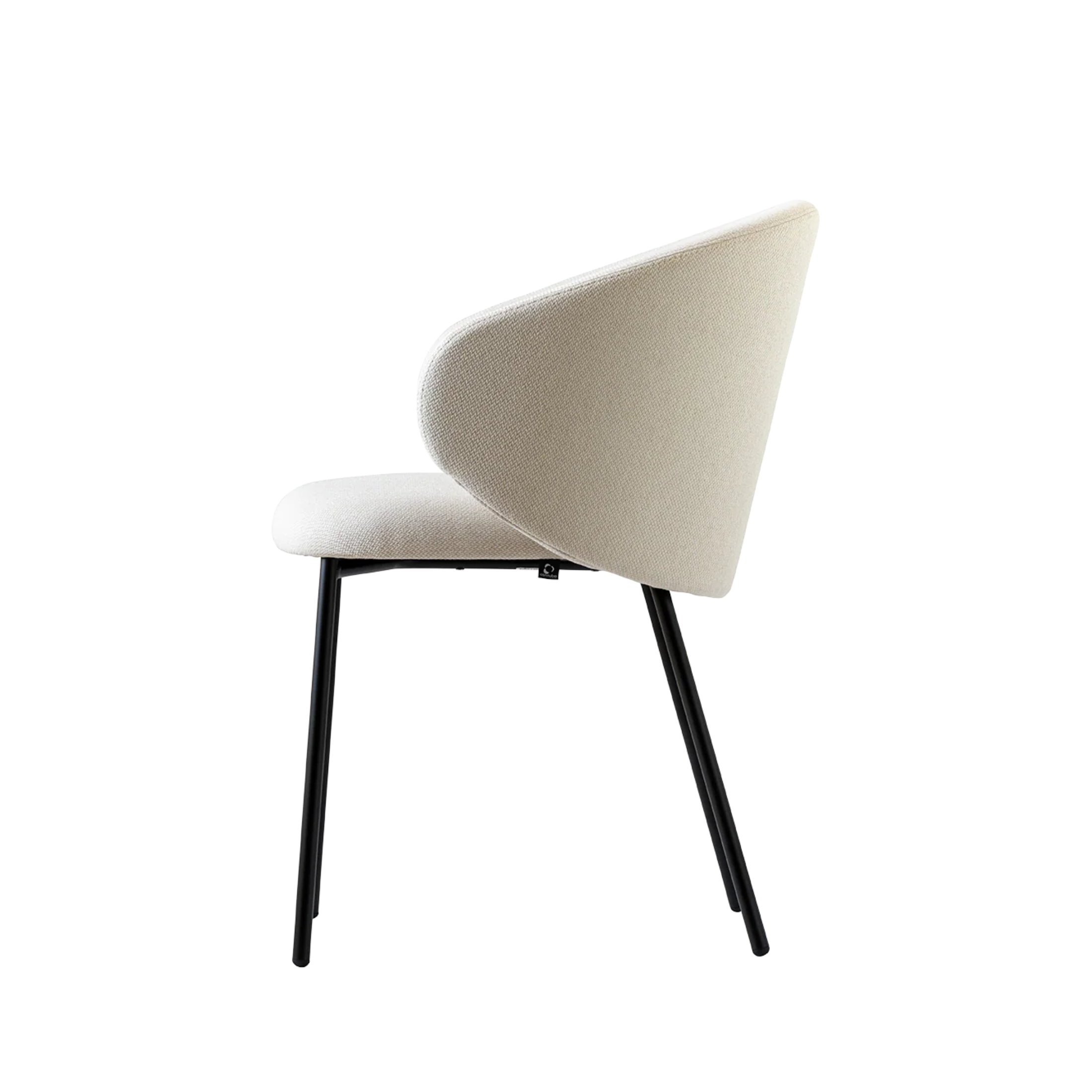 Set of modern living room chairs "Tuka" with padded backrest cm 55x56 76h