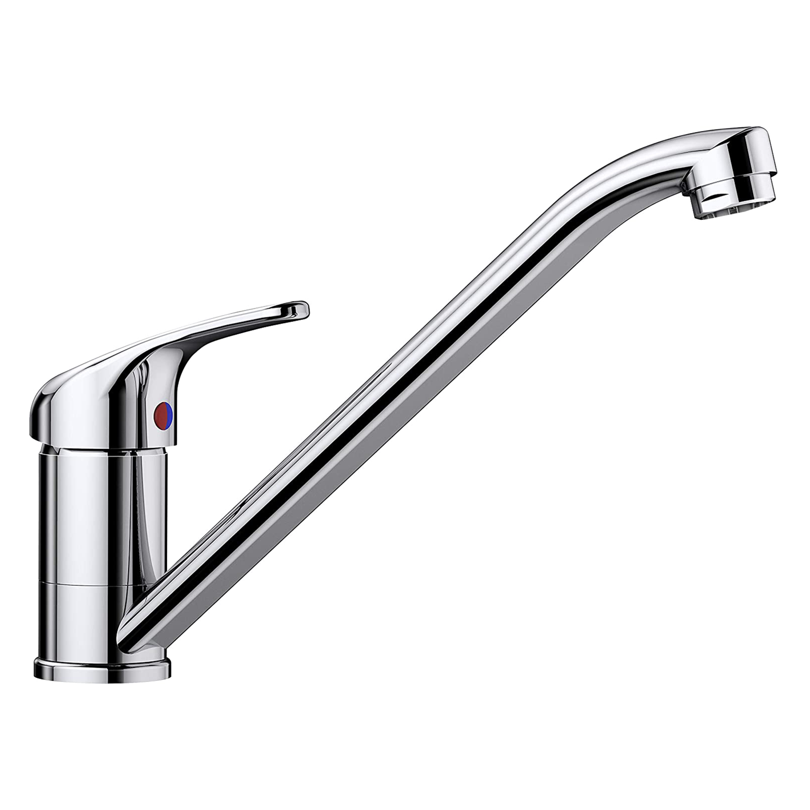 "Euro" sink mixer in chromed brass with ø 40 mm cartridge