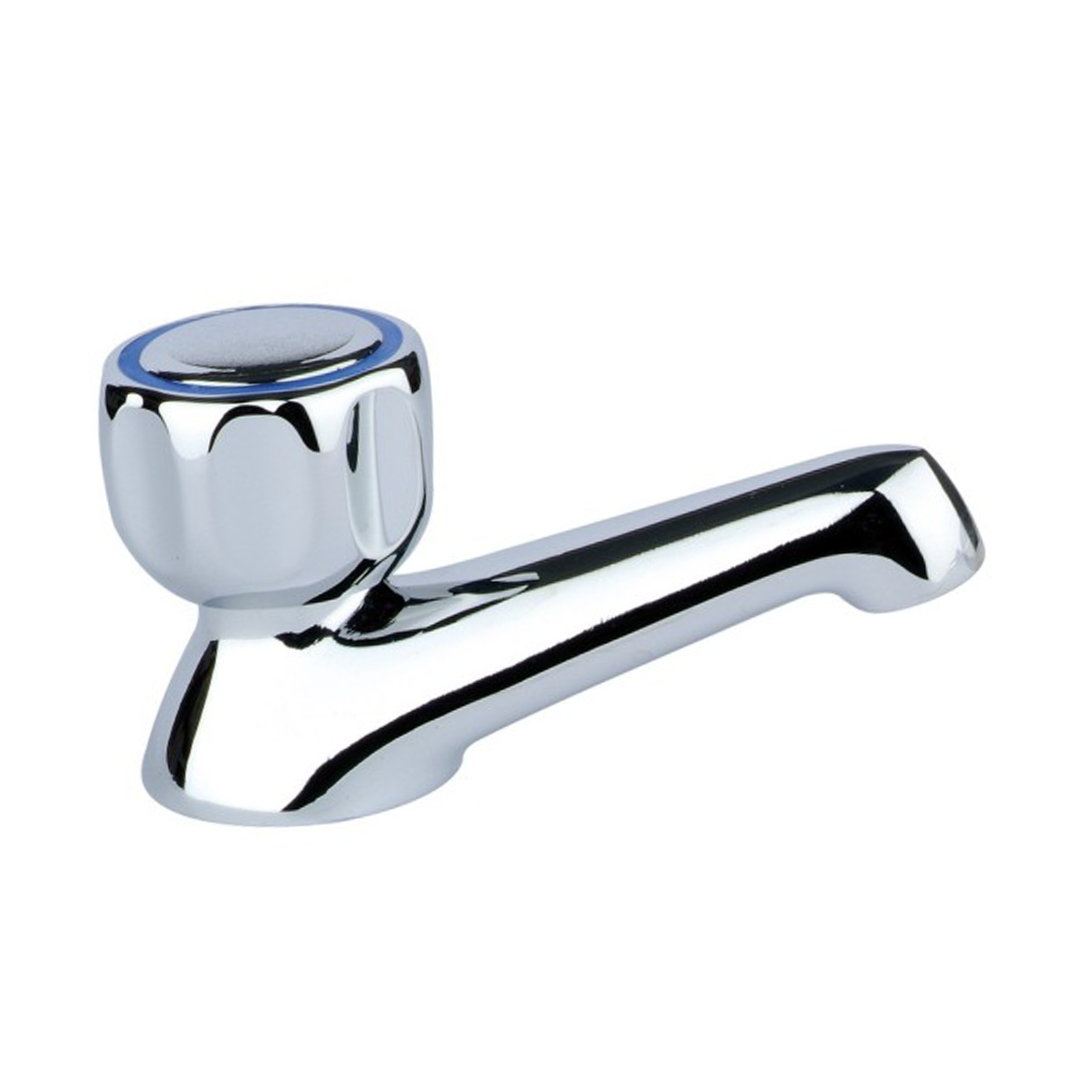 "Astro" swan neck mixer tap in chromed brass with 1/2" connection