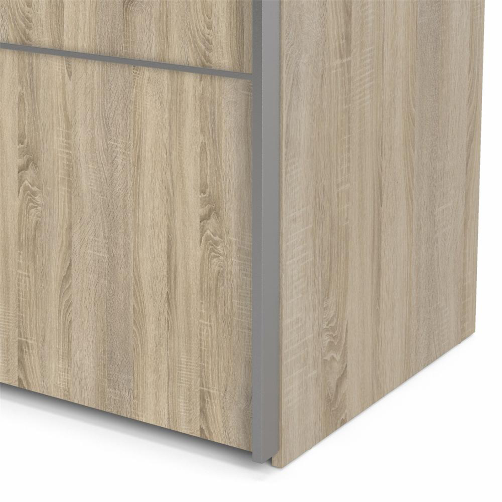 Modern wooden wardrobe "Verona" 2 sliding doors bedroom cm 182x64 201h