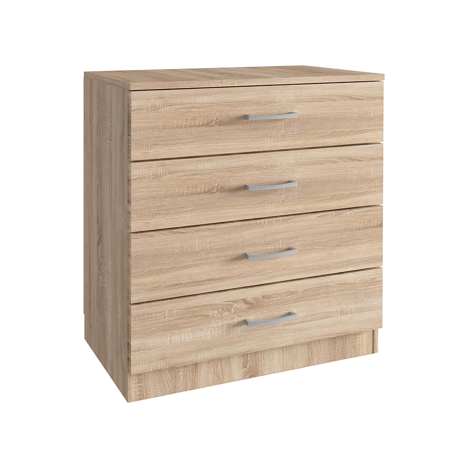 "Cassettone" wooden bedroom chest of drawers with 4 drawers, 70x40 cm, 72 cm high.