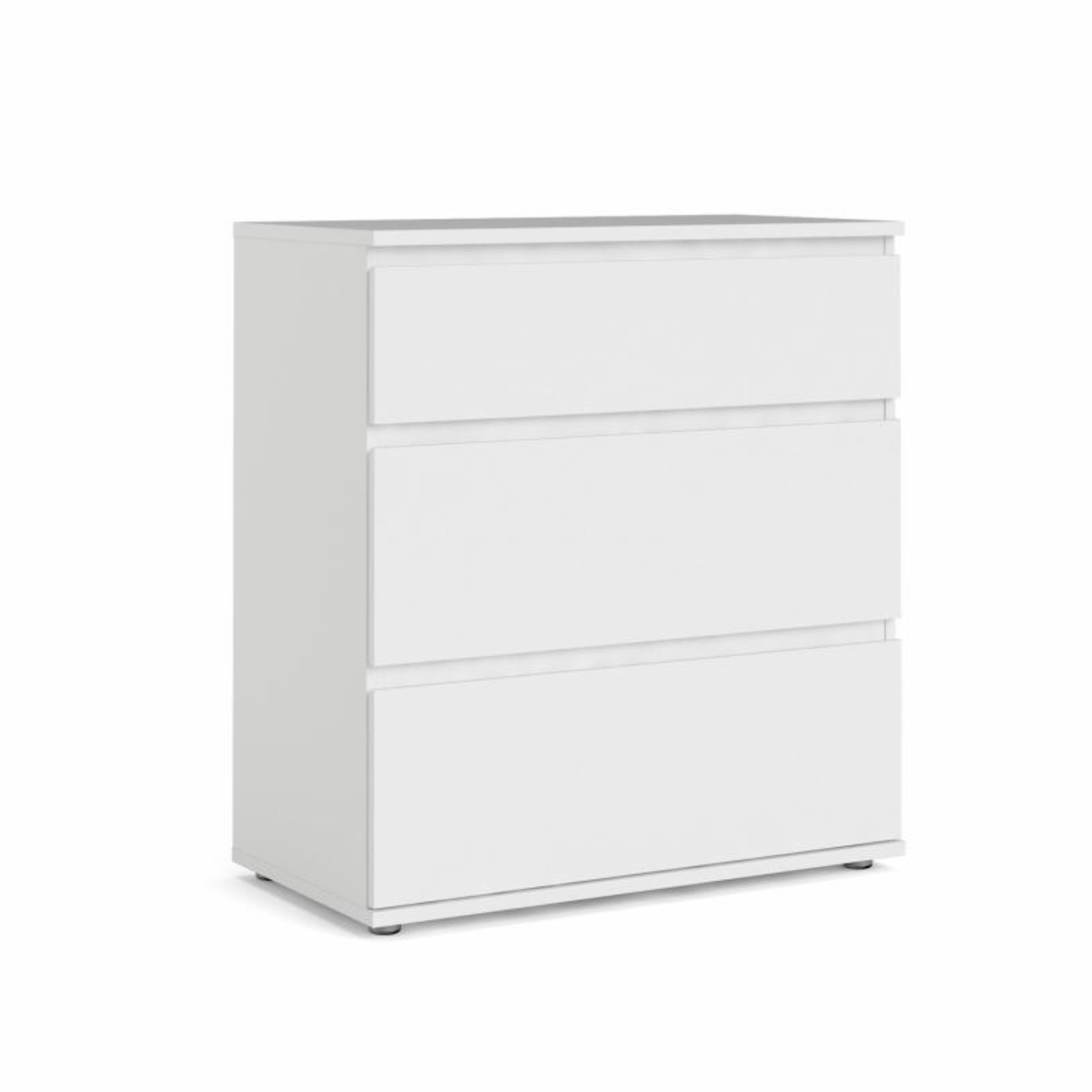 Modern "Nova" bedroom chest of drawers in white and oak wood