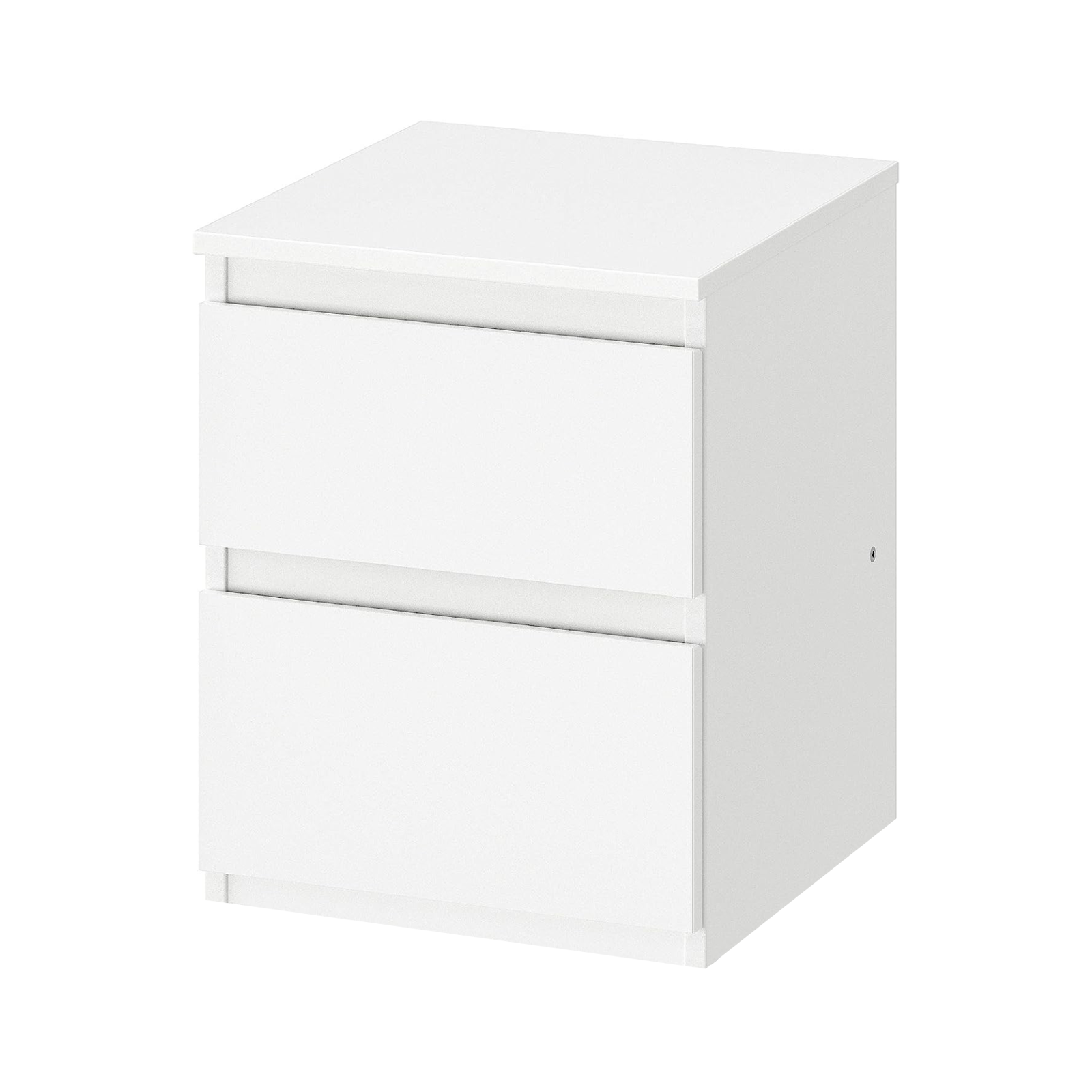 Modern wooden bedside table "Nova" bedside cabinet with 2 drawers cm 40x34 48h