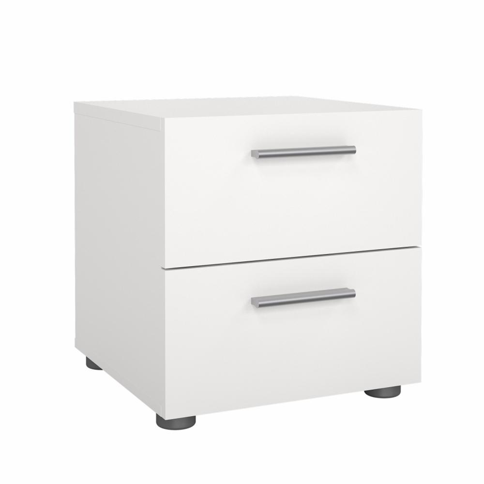 Modern wooden bedside table "Pepe" bedside cabinet with 2 drawers cm 40x40 42h