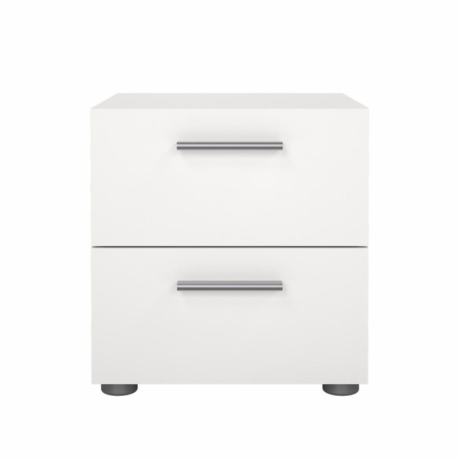 Modern wooden bedside table "Pepe" bedside cabinet with 2 drawers cm 40x40 42h