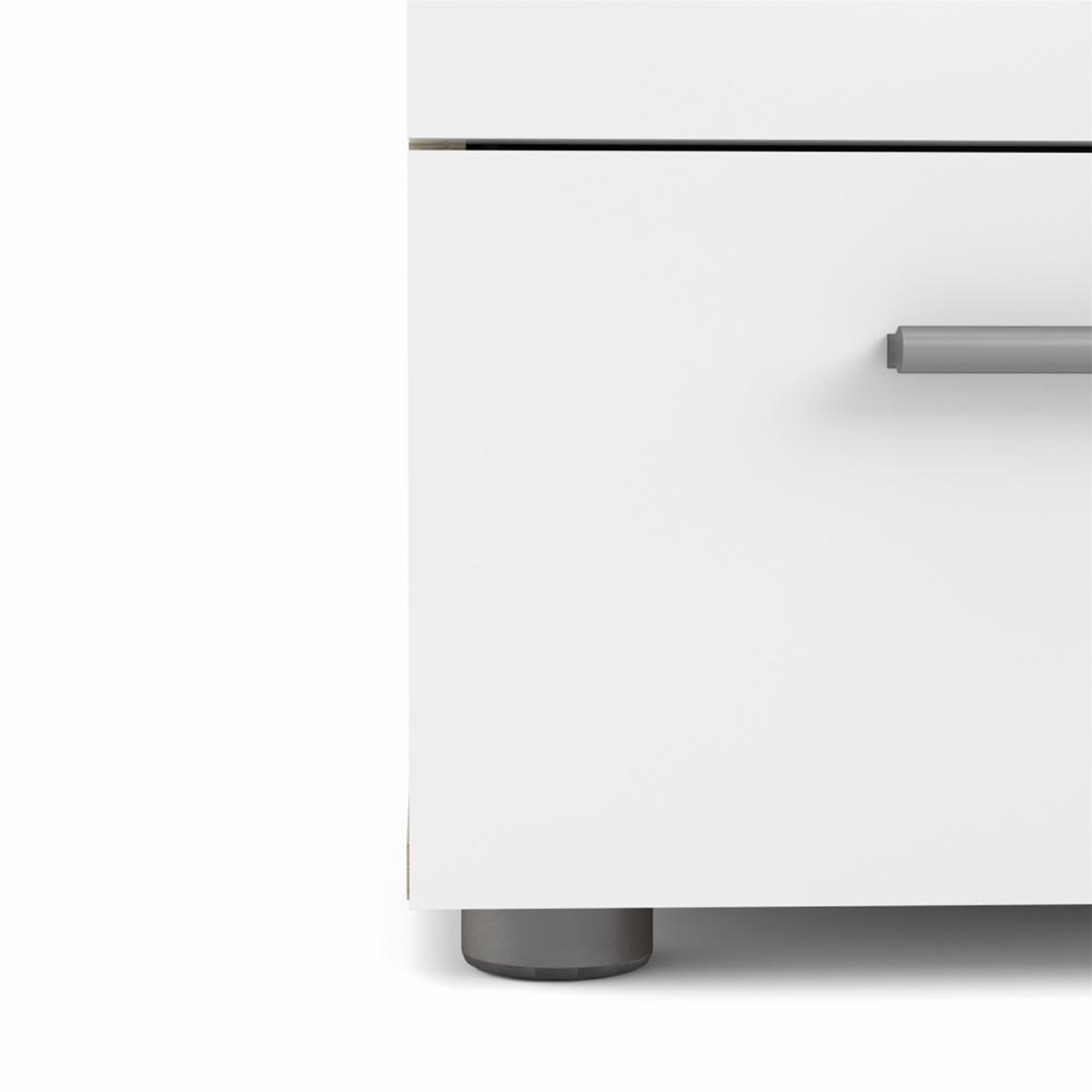 Modern wooden bedside table "Pepe" bedside cabinet with 2 drawers cm 40x40 42h