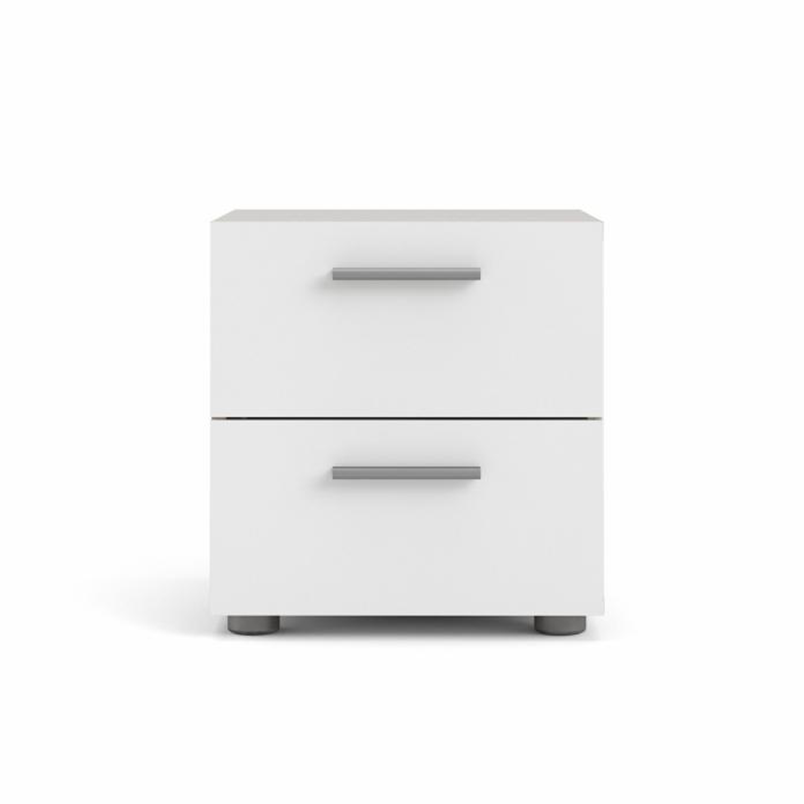 Modern wooden bedside table "Pepe" bedside cabinet with 2 drawers cm 40x40 42h