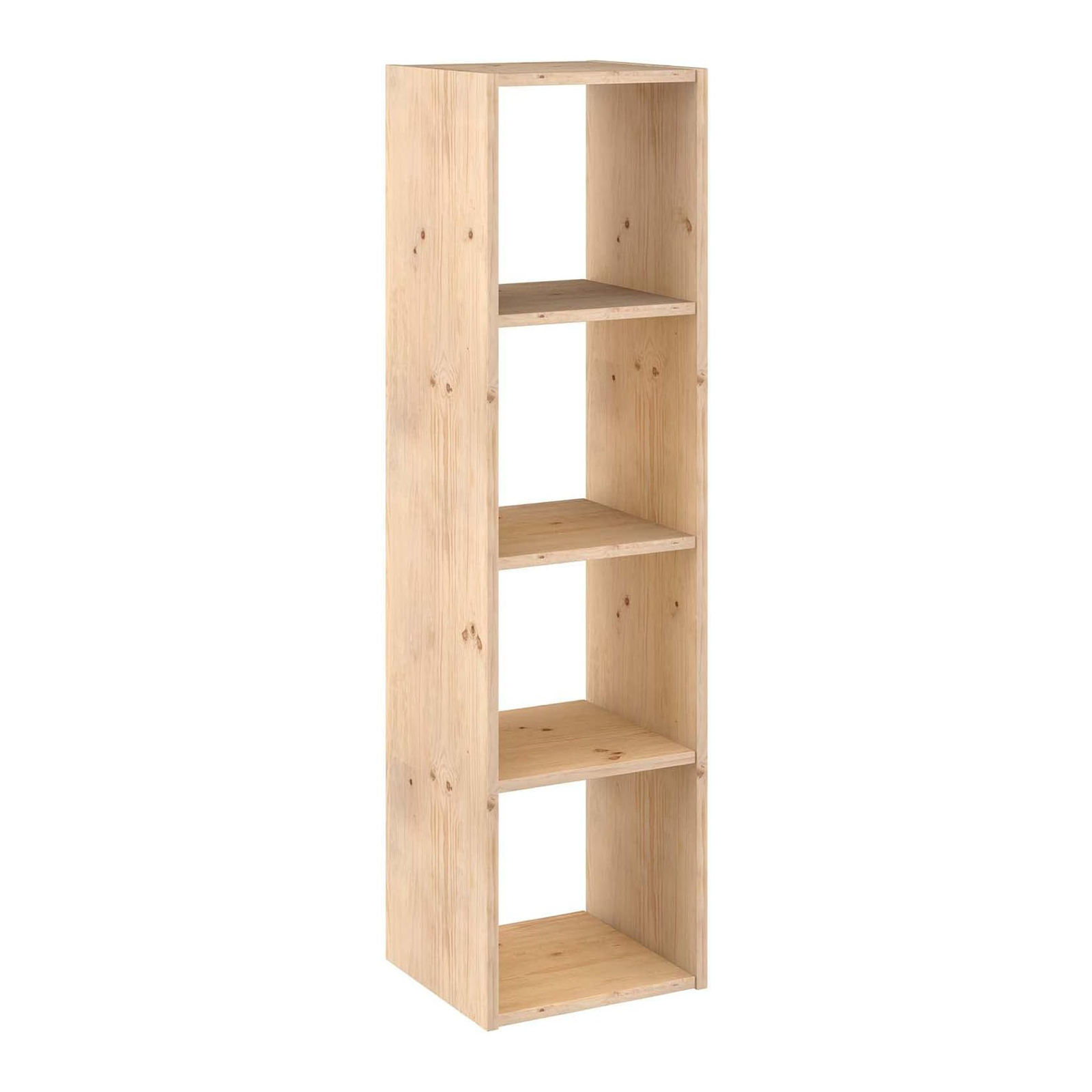 "Cubo" modular wooden bookcase, wall-mounted shelf with open compartments