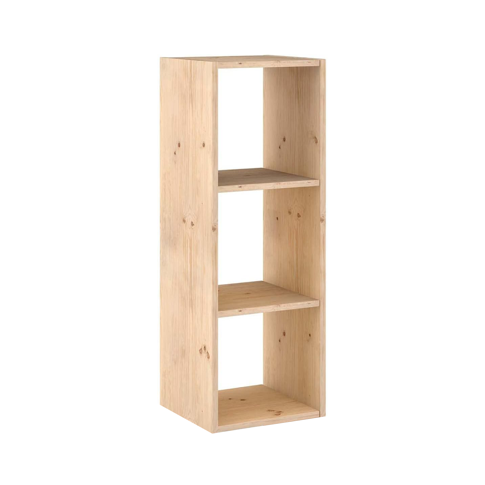 "Cubo" modular wooden bookcase, wall-mounted shelf with open compartments