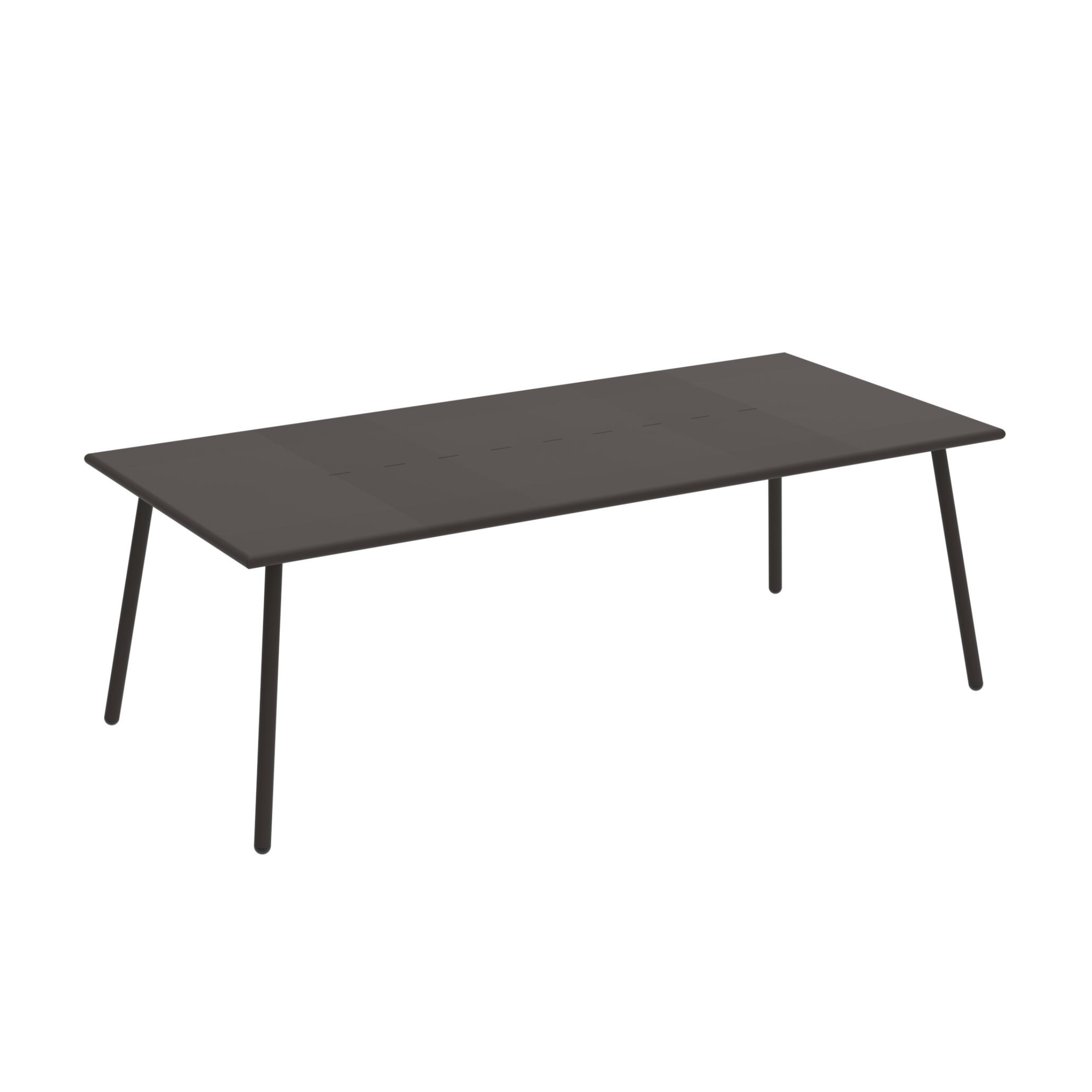 "Roma1" fixed painted metal table for modern garden