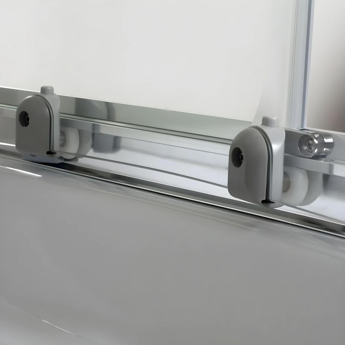 Box doccia stondato semicircolare "Lima" in vetro temperato trasparente cm 80x80 185h - MondoViro