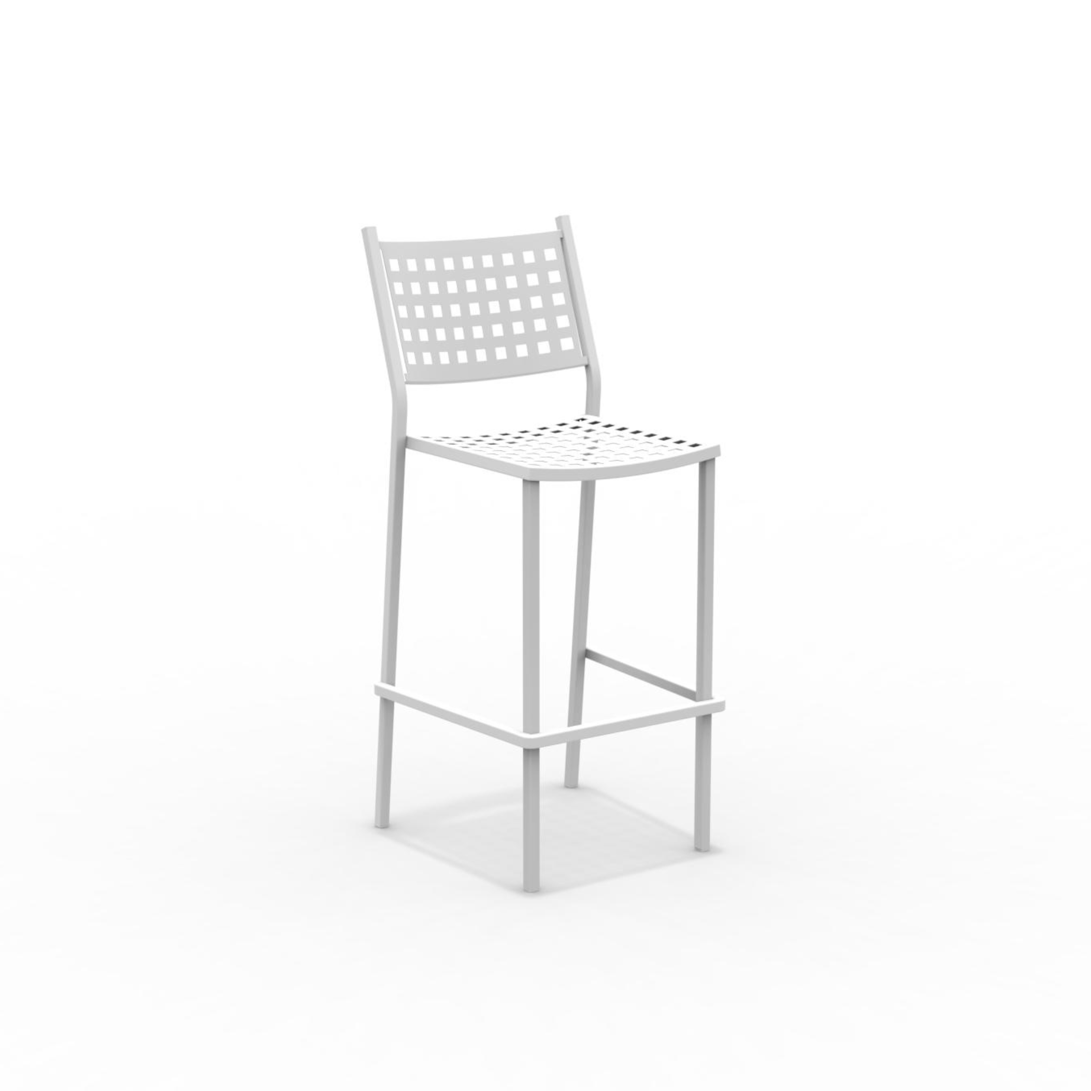 "Alice" modern stackable metal garden stool, 44x51 cm, 107 cm high