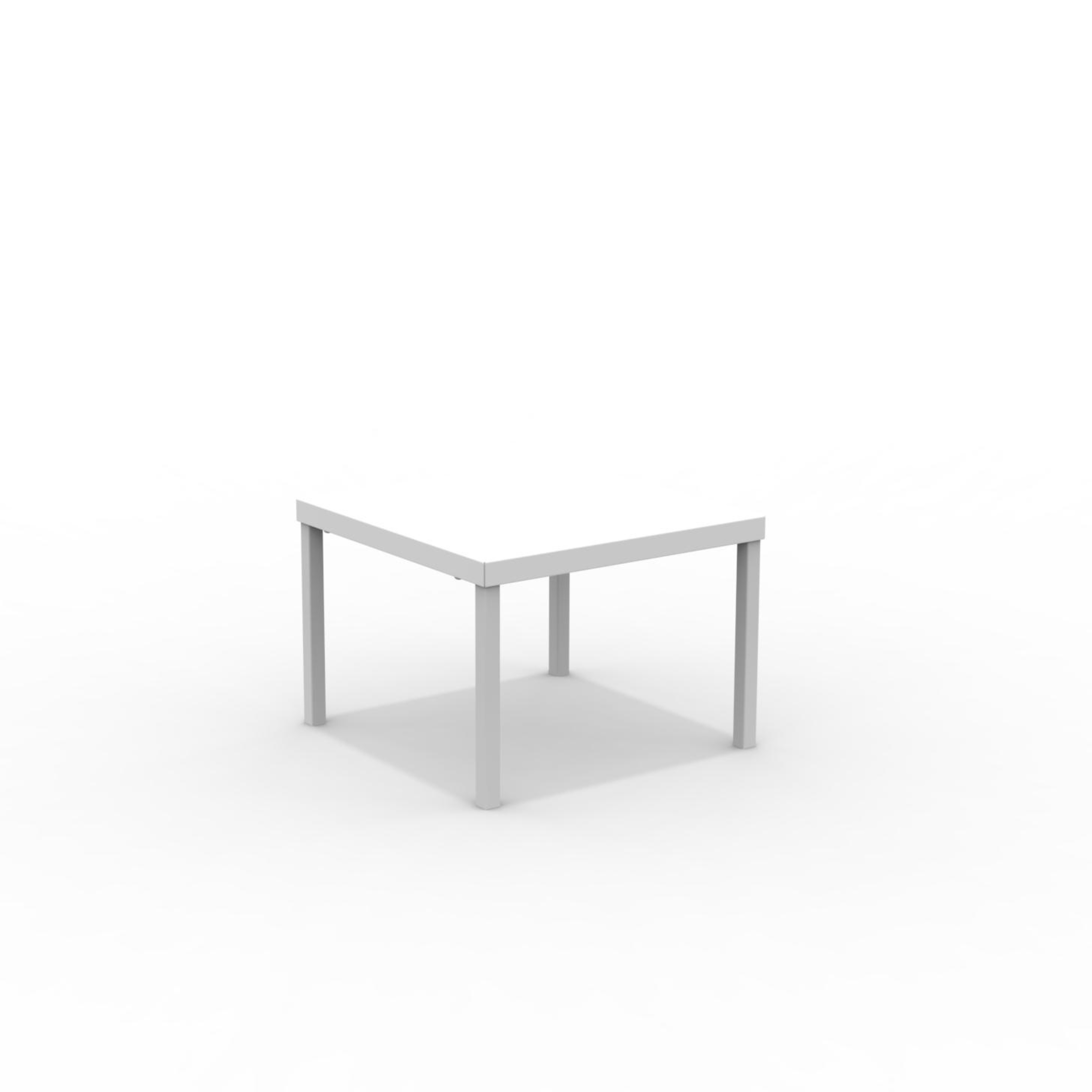 "Alice3" stackable square metal garden table, 40x40 cm, 38.5 cm high